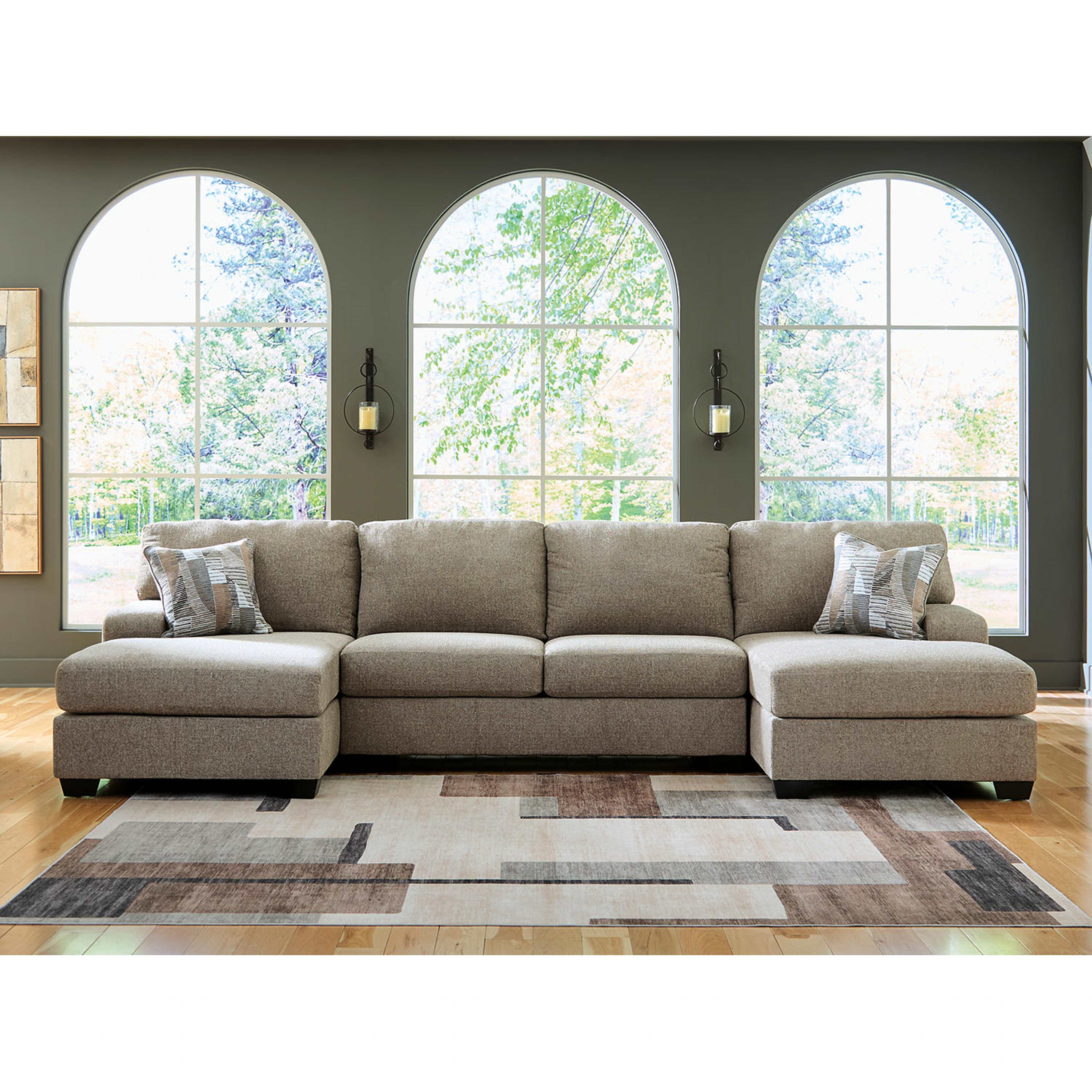 Newellen 3 Piece Sectional with Double Chaise - Image 2
