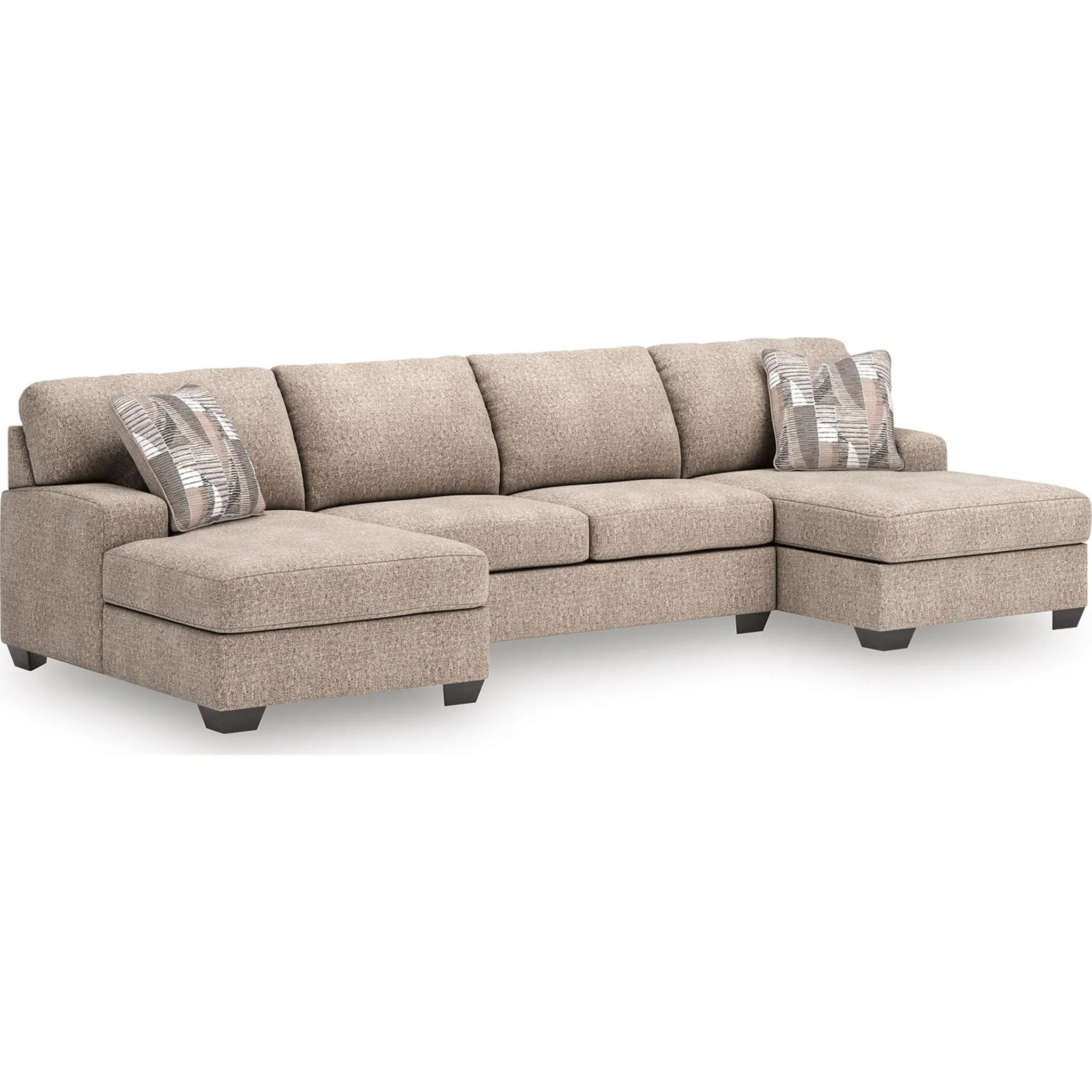 Newellen 3 Piece Sectional with Double Chaise - Image 3
