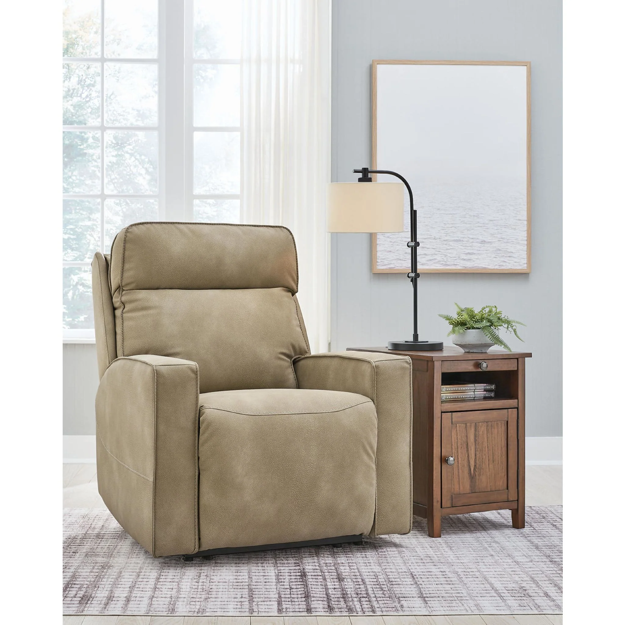 Next-Gen Durapella Power Recliner - Sand - Image 4
