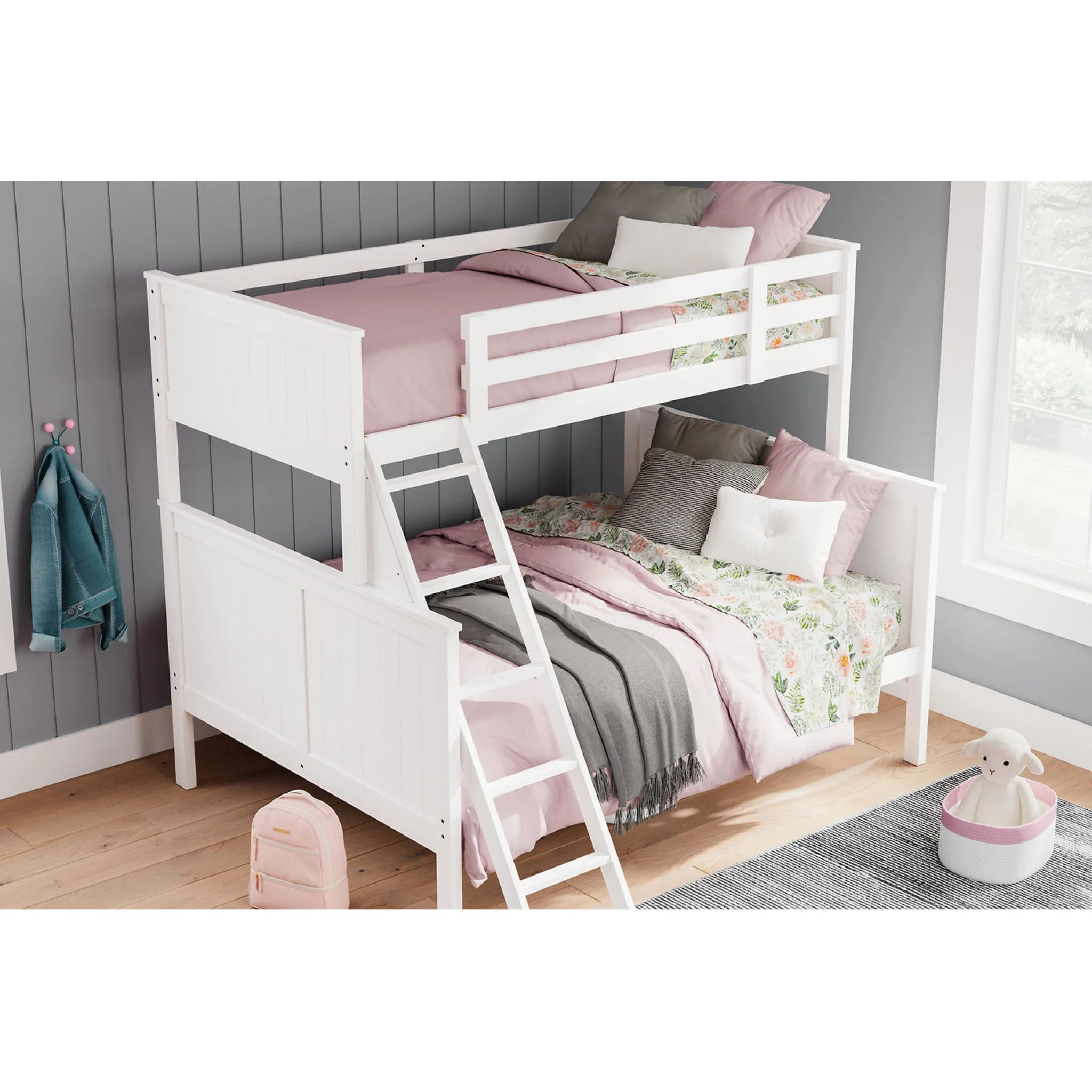 Nextonfort Twin/Full Bunk Bed - White - Image 9