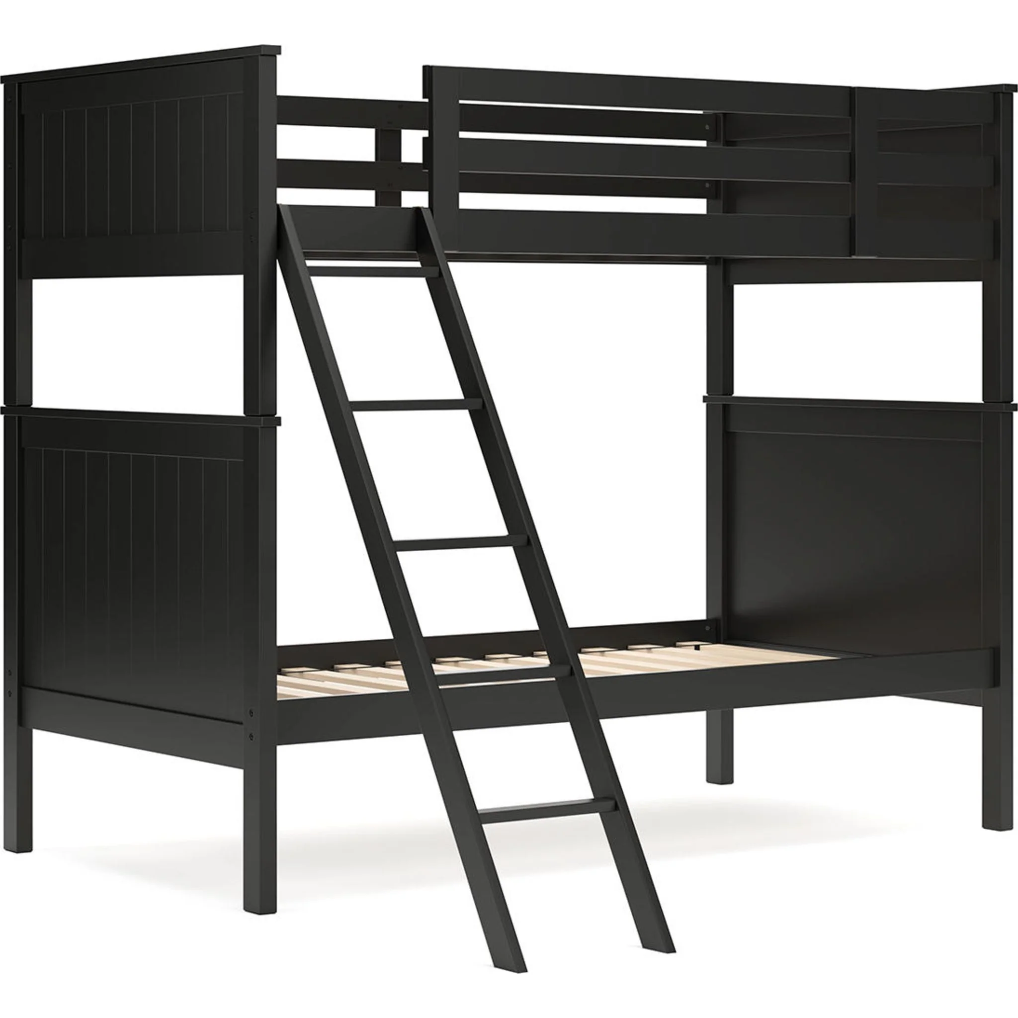 Nextonfort Twin/Twin Bunk Bed - Black - Image 4