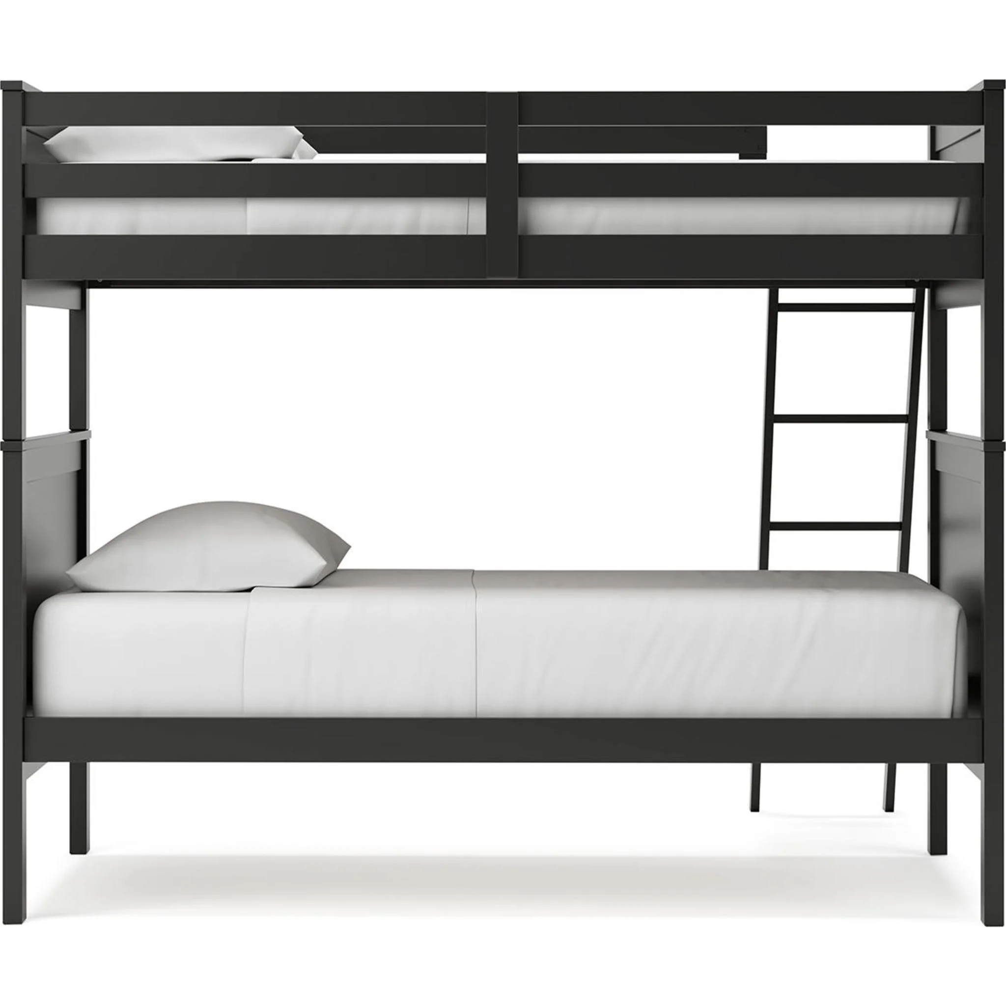 Nextonfort Twin/Twin Bunk Bed - Black - Image 6