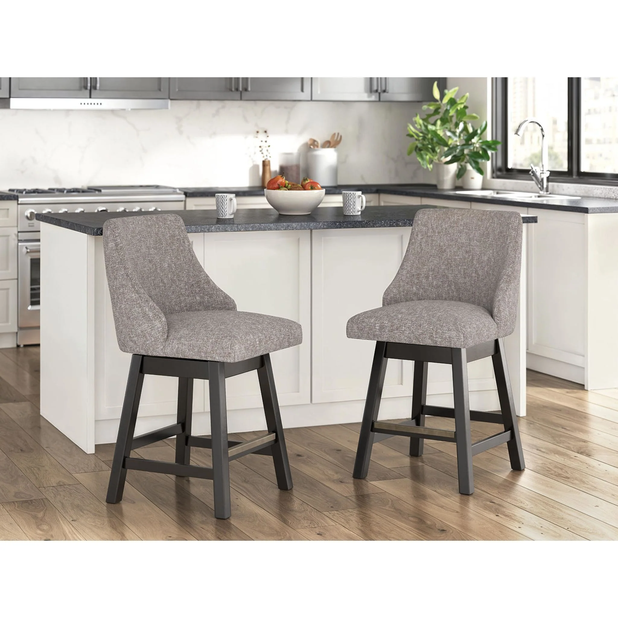 Neymorton Counter Height Stool - Dark Grayish Brown - (D618-224) - Image 2