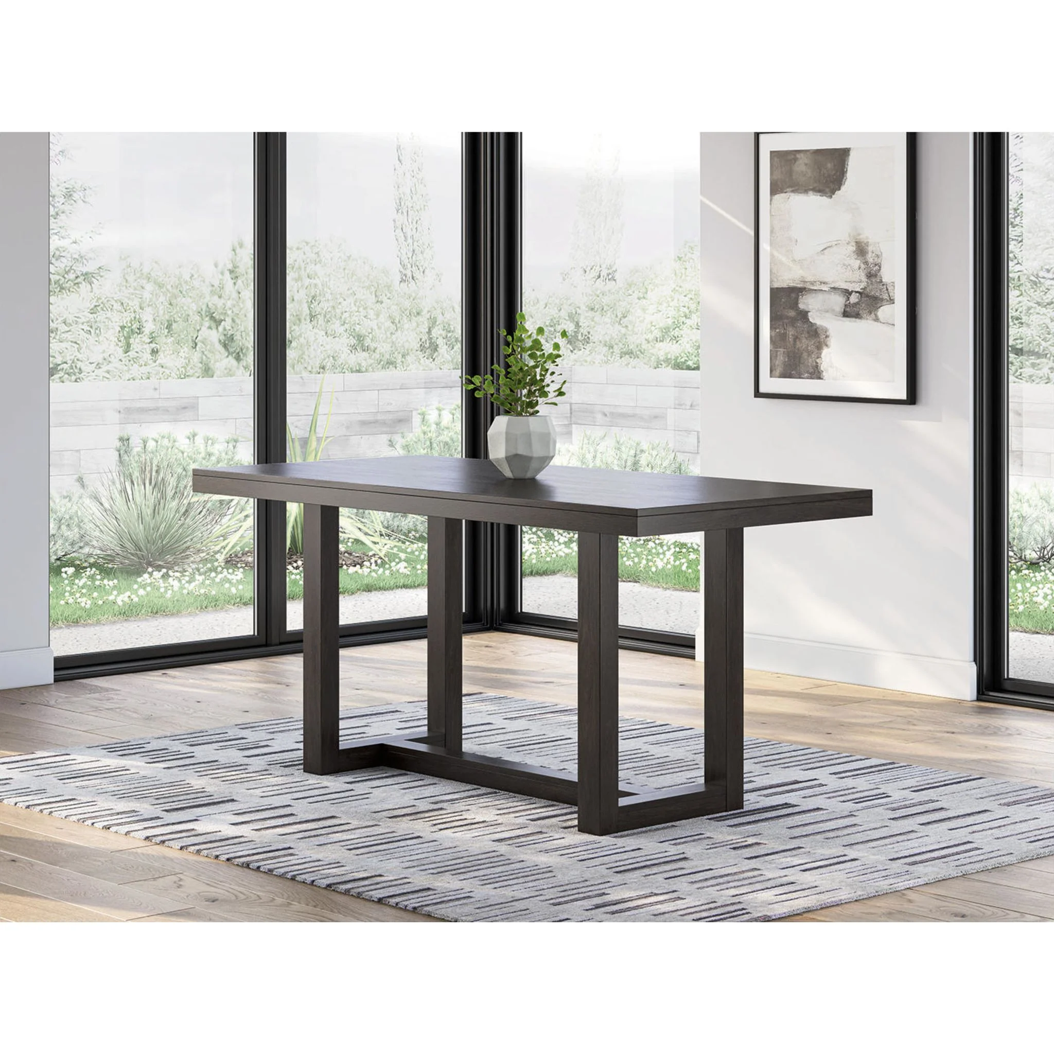 Neymorton Counter Height Table - Dark Grayish Brown - (D618-13) - Image 2