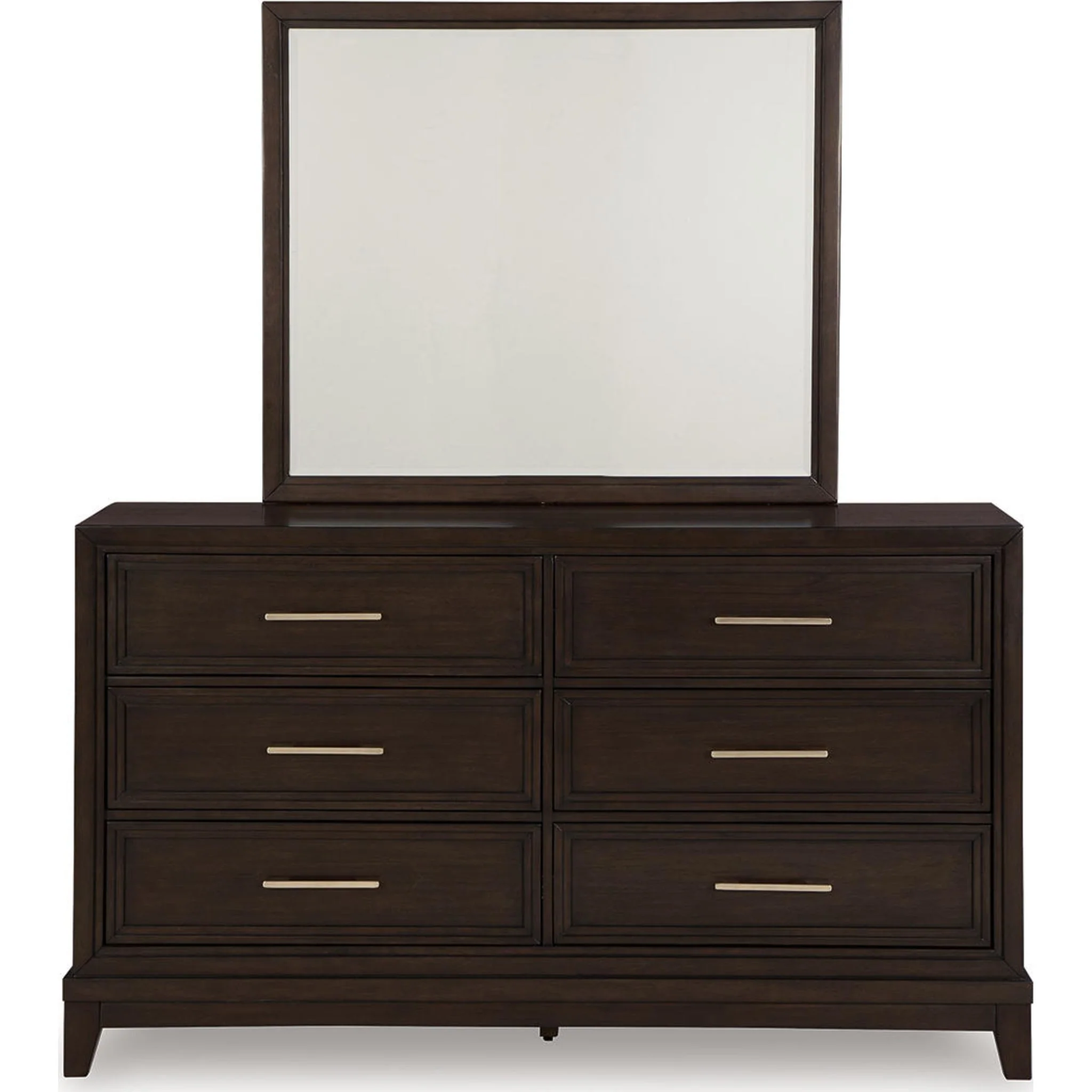 Neymorton Dresser and Mirror - Dark Grayish Brown - Image 4