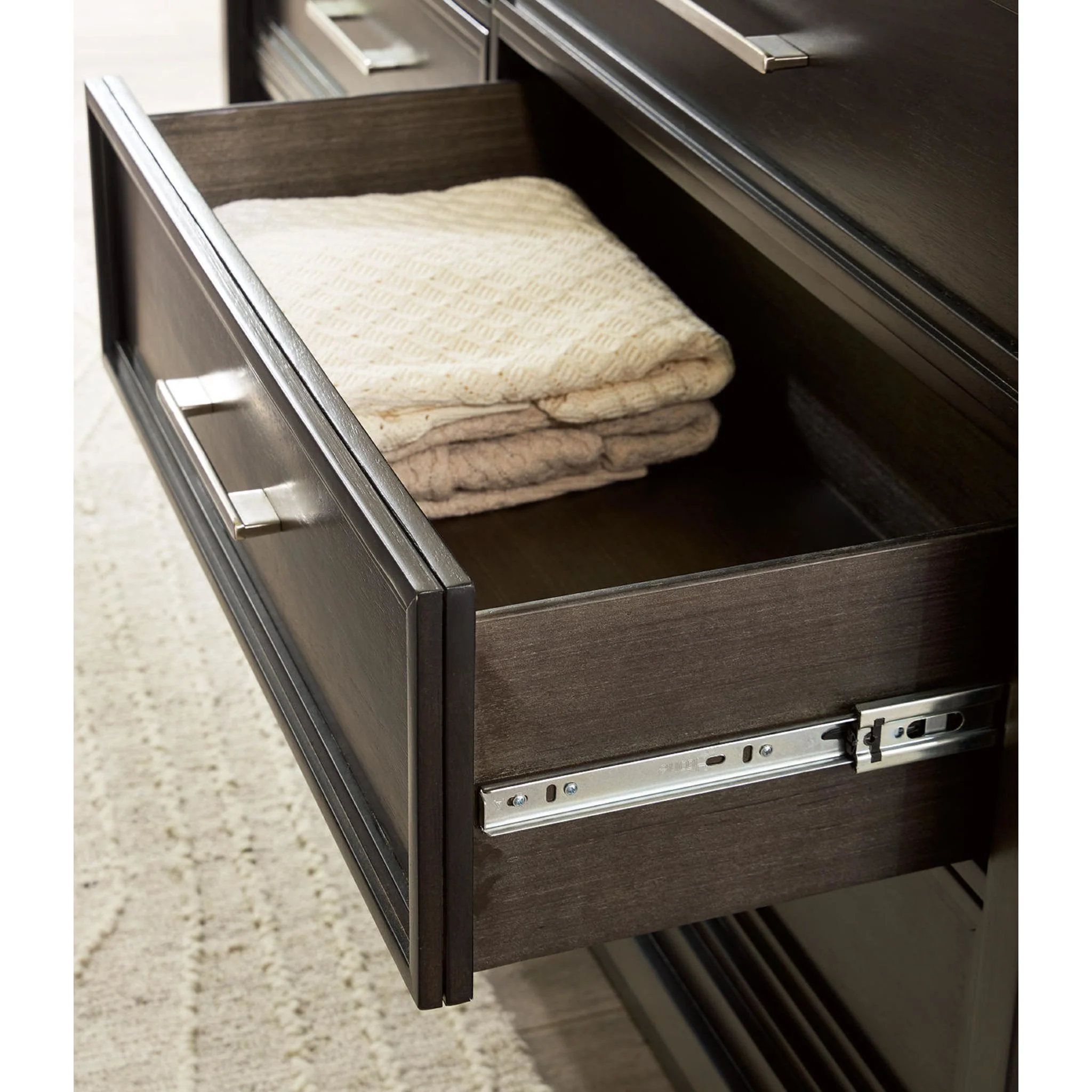 Neymorton Dresser and Mirror - Dark Grayish Brown - Image 5