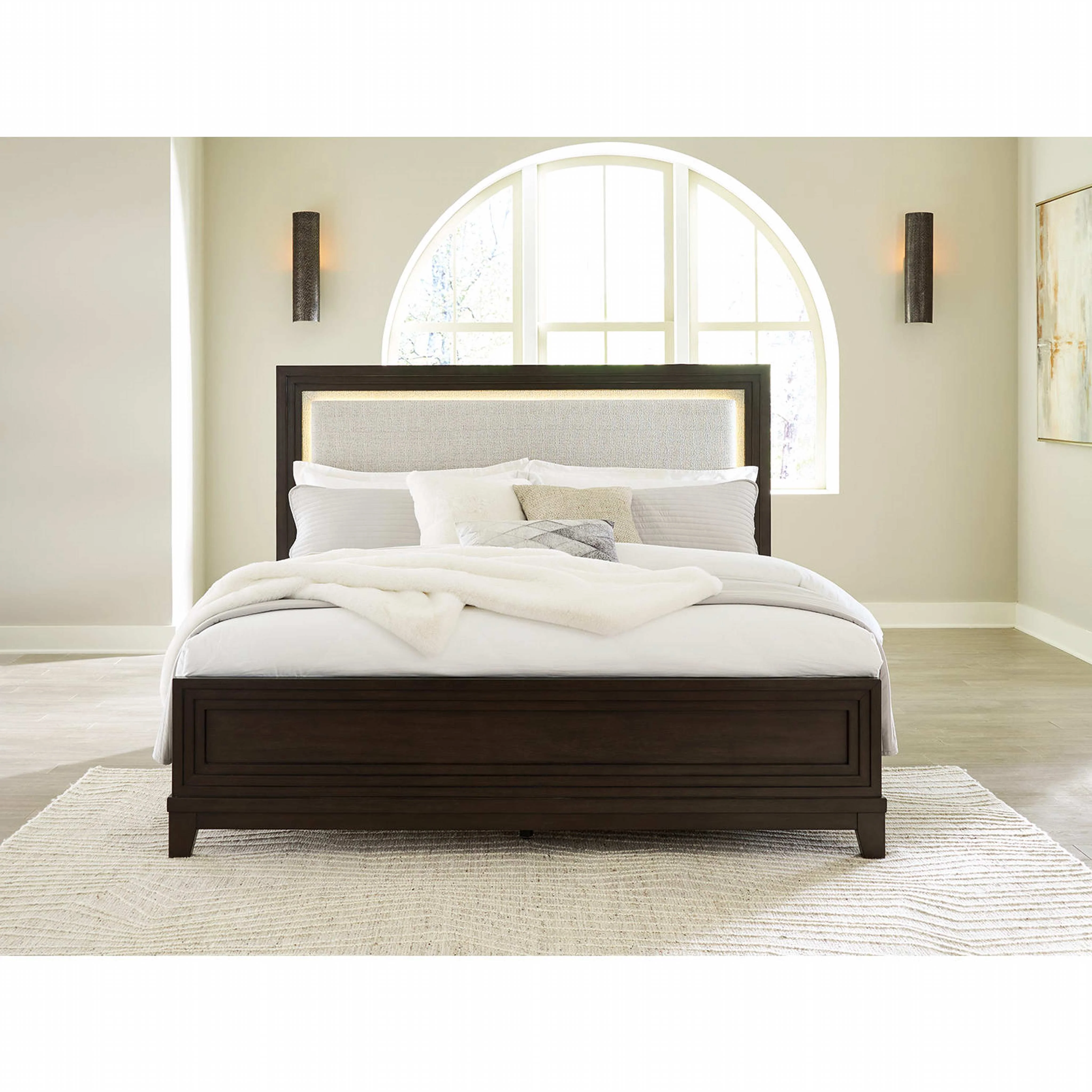 Neymorton Panel Bed - Dark Grayish Brown - Image 7