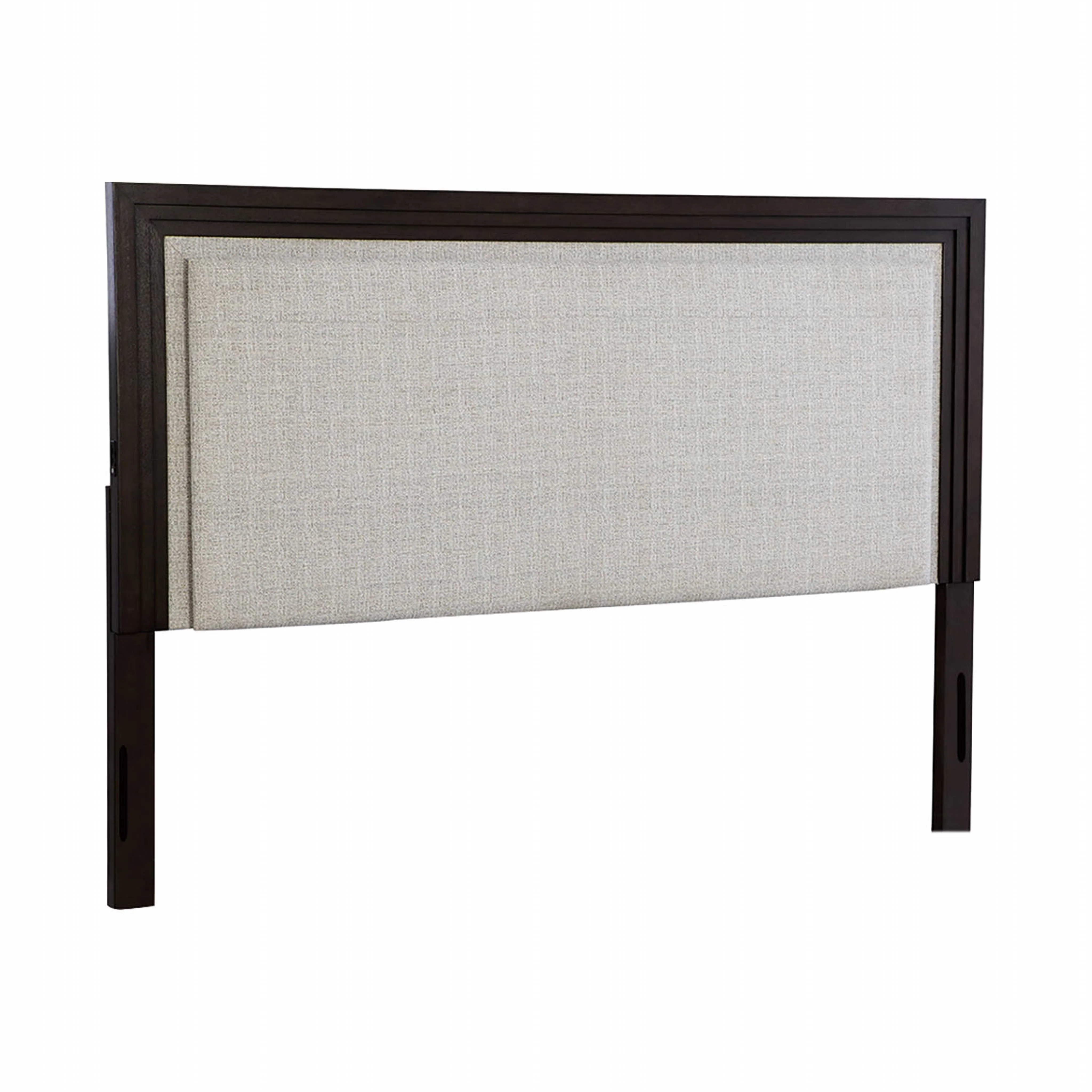 Neymorton Upholstered Headboard - Light Gray/Brown