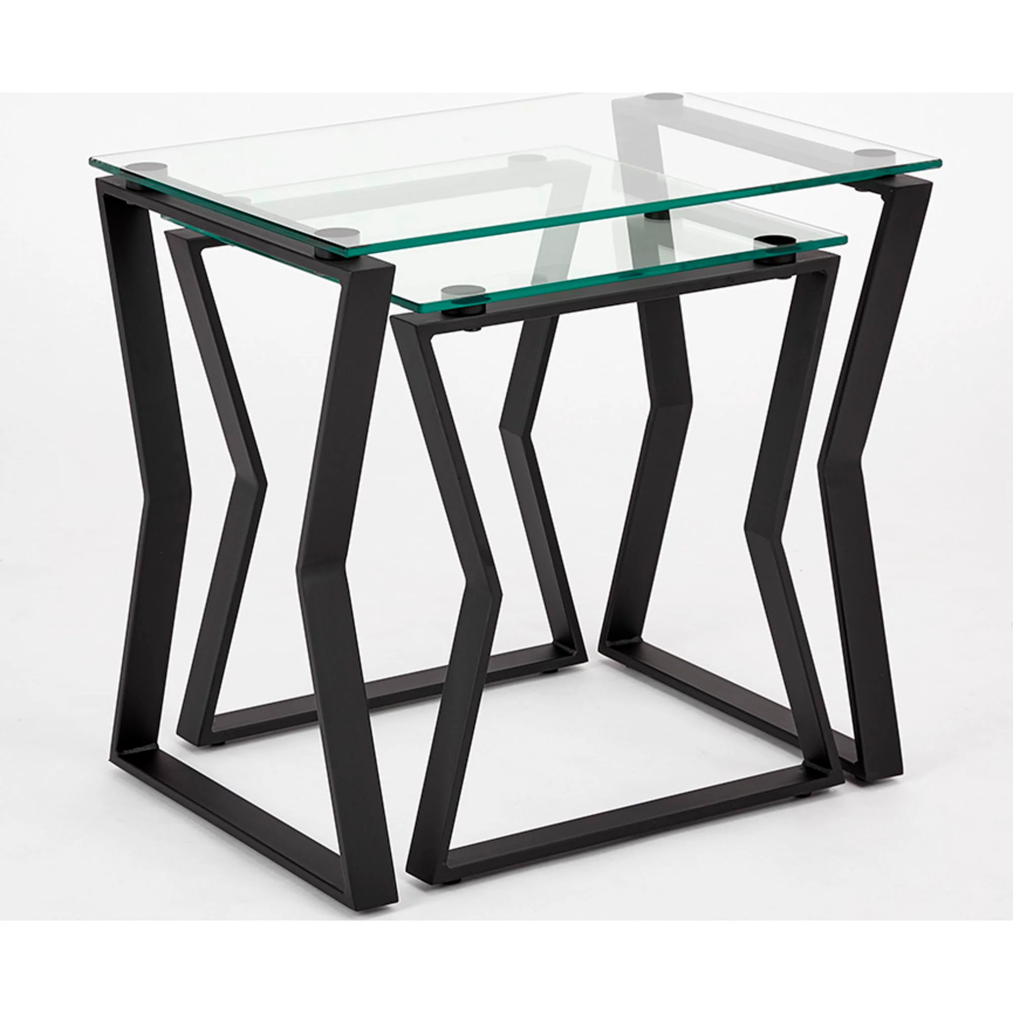 Noa Nesting End Table - Glass - Image 2