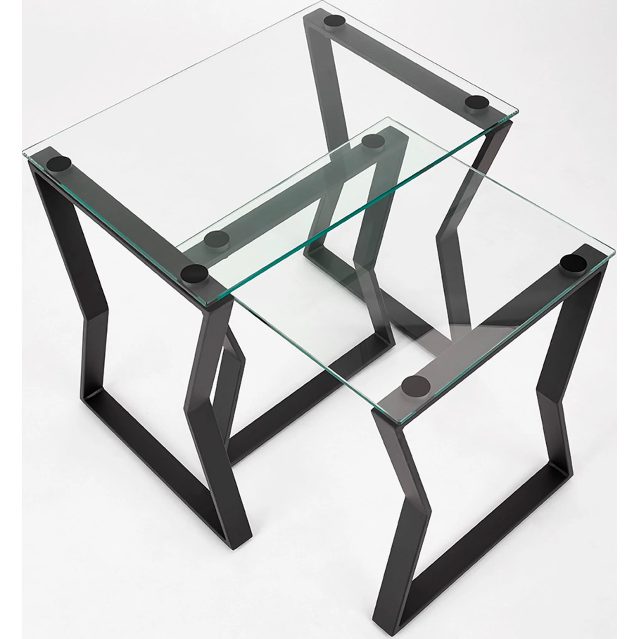 Noa Nesting End Table - Glass - Image 4