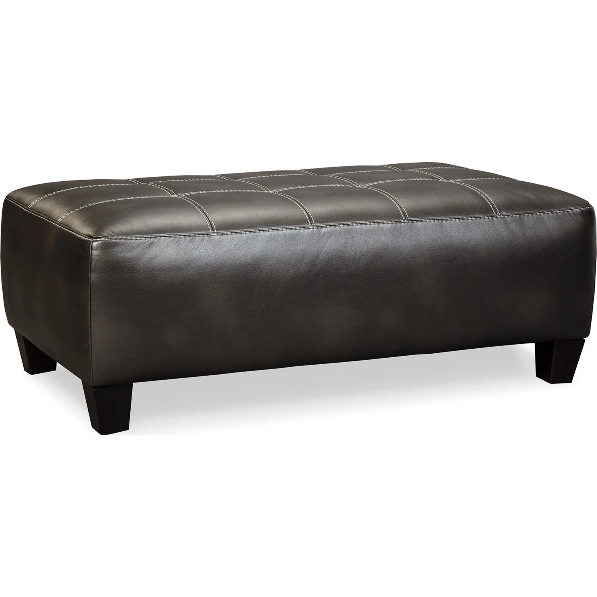 Nokomis Oversized Accent Ottoman - Charcoal