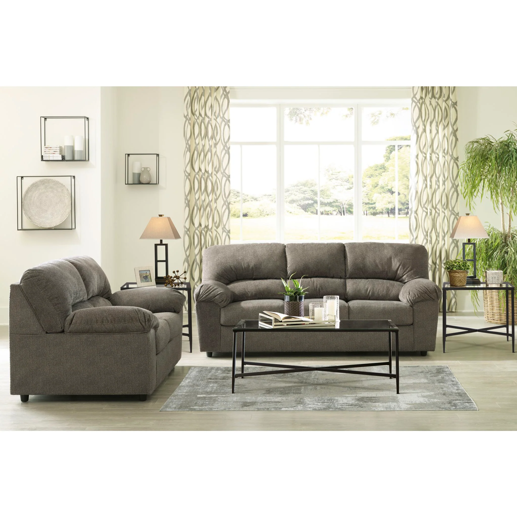 Norlou Loveseat - Flannel - Image 7