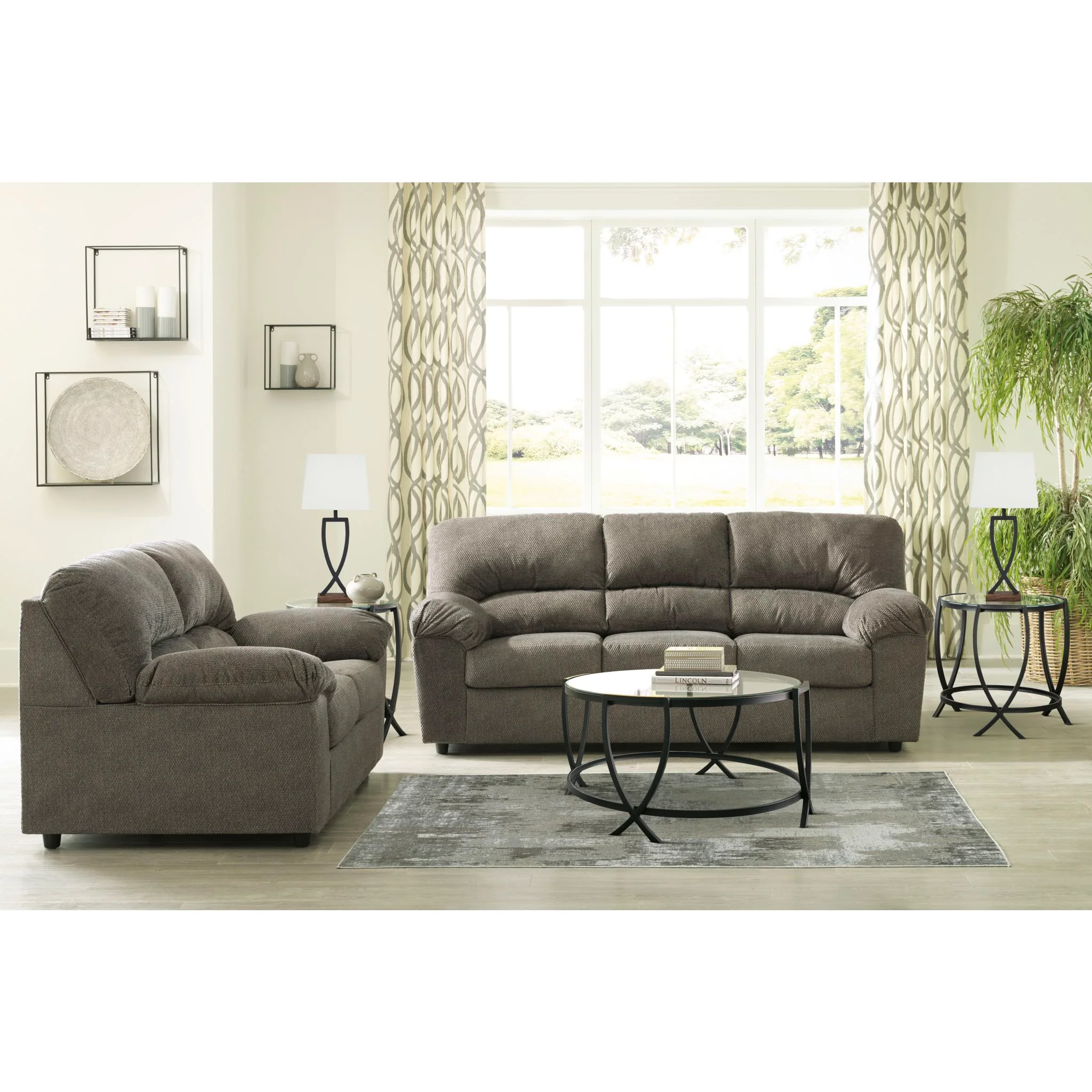 Norlou Loveseat - Flannel - Image 9