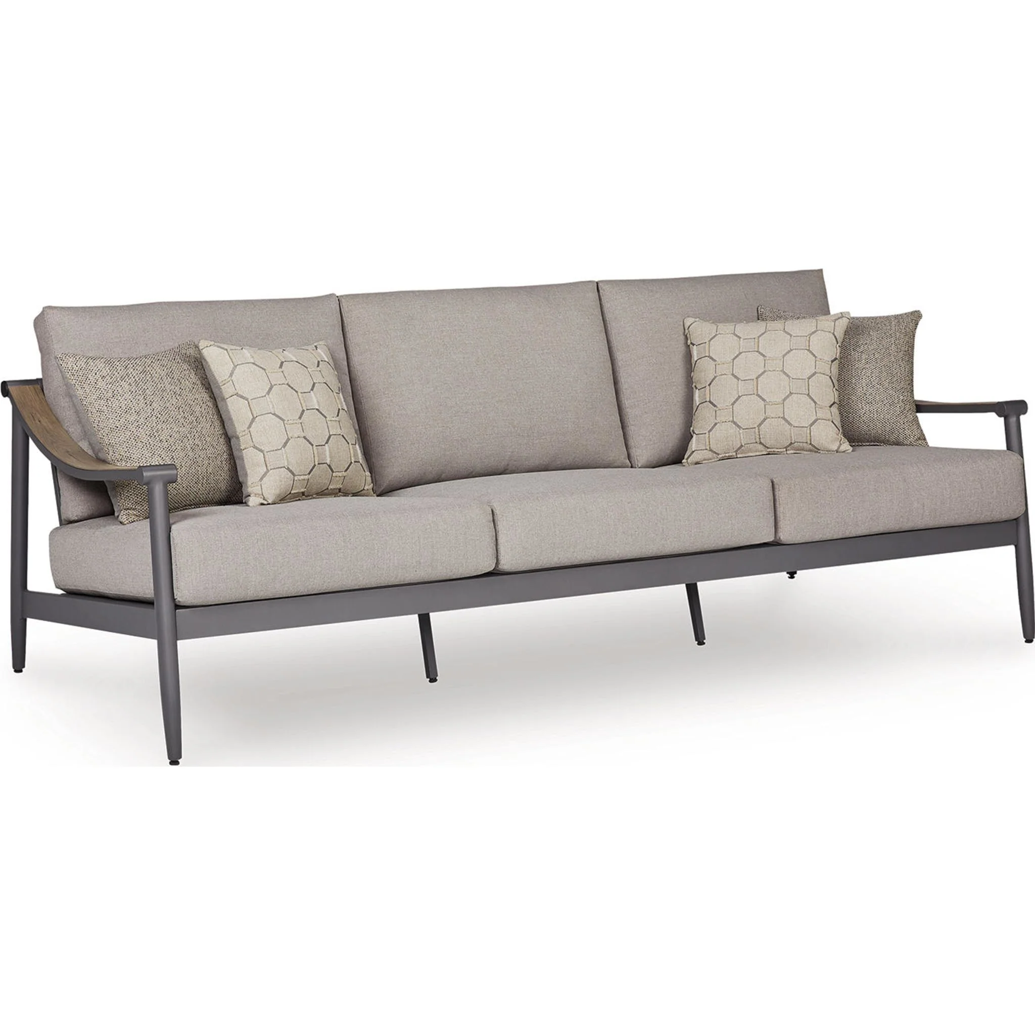 Ocean Beach 2 Piece Outdoor Seating - Gray - Image 7