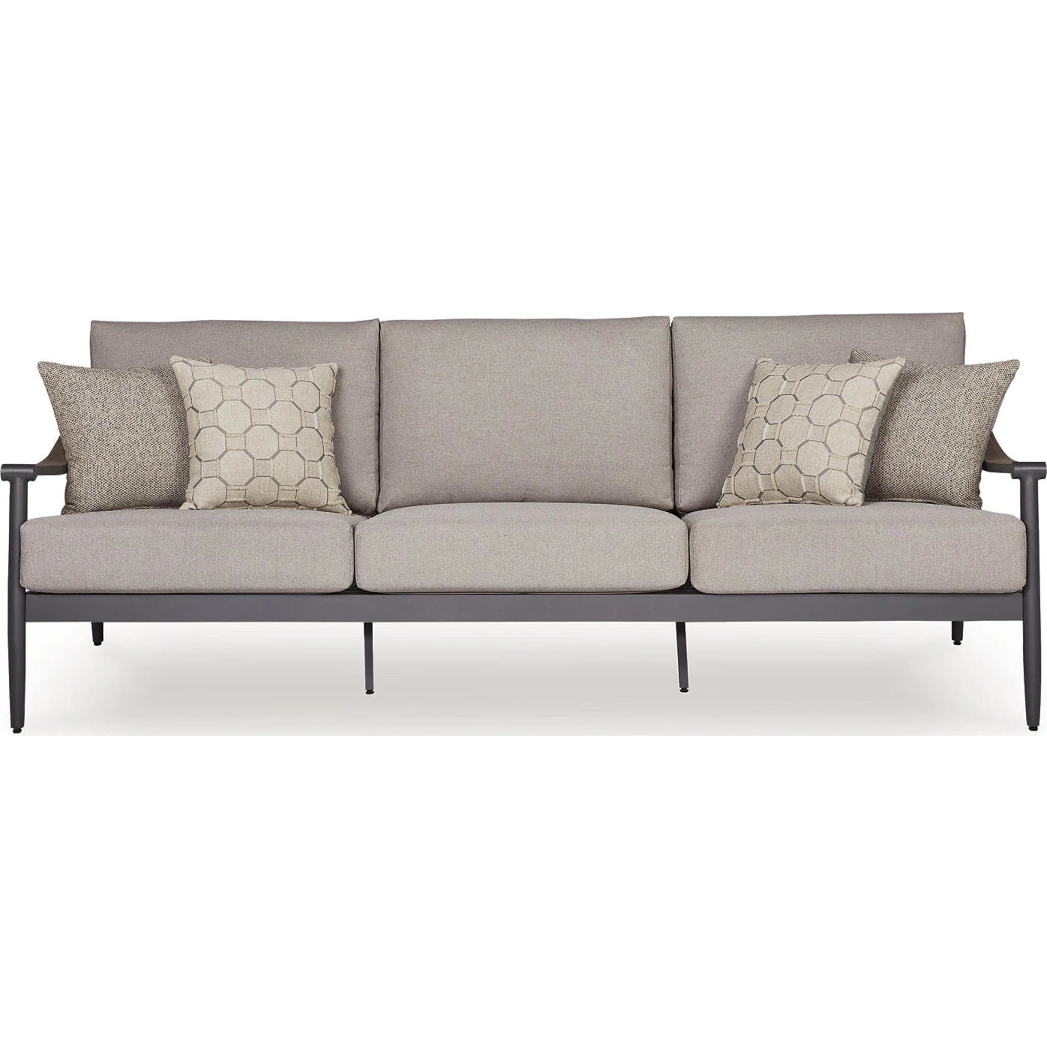 Ocean Beach 3 Piece Outdoor Seating - Gray - Image 12