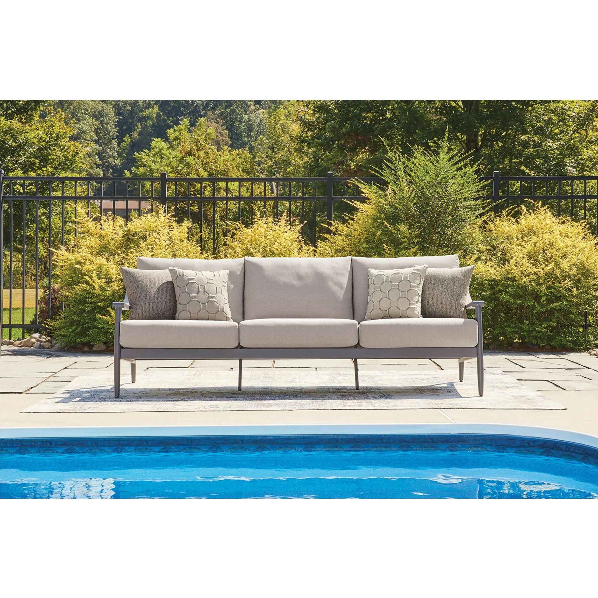 Ocean Beach 3 Piece Outdoor Seating - Gray - Image 13