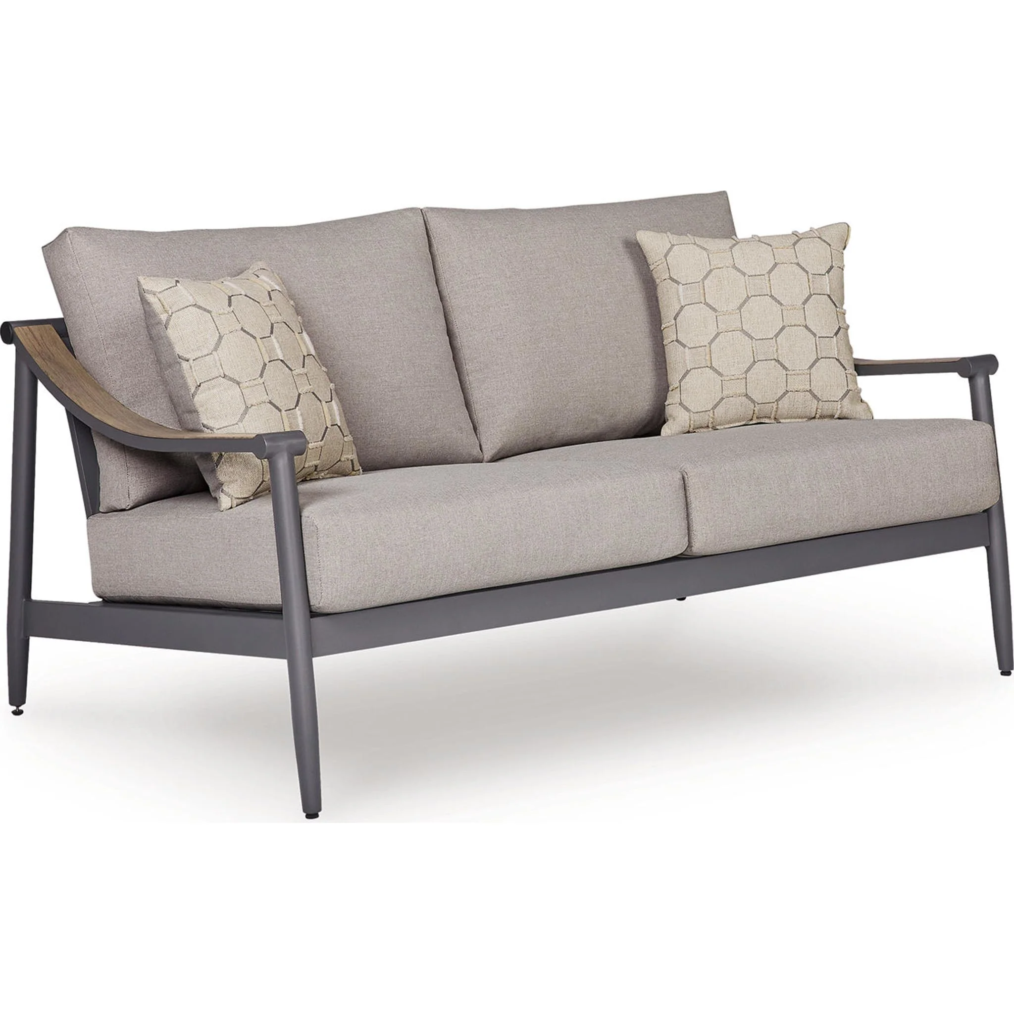 Ocean Beach 3 Piece Outdoor Seating - Gray - Image 6