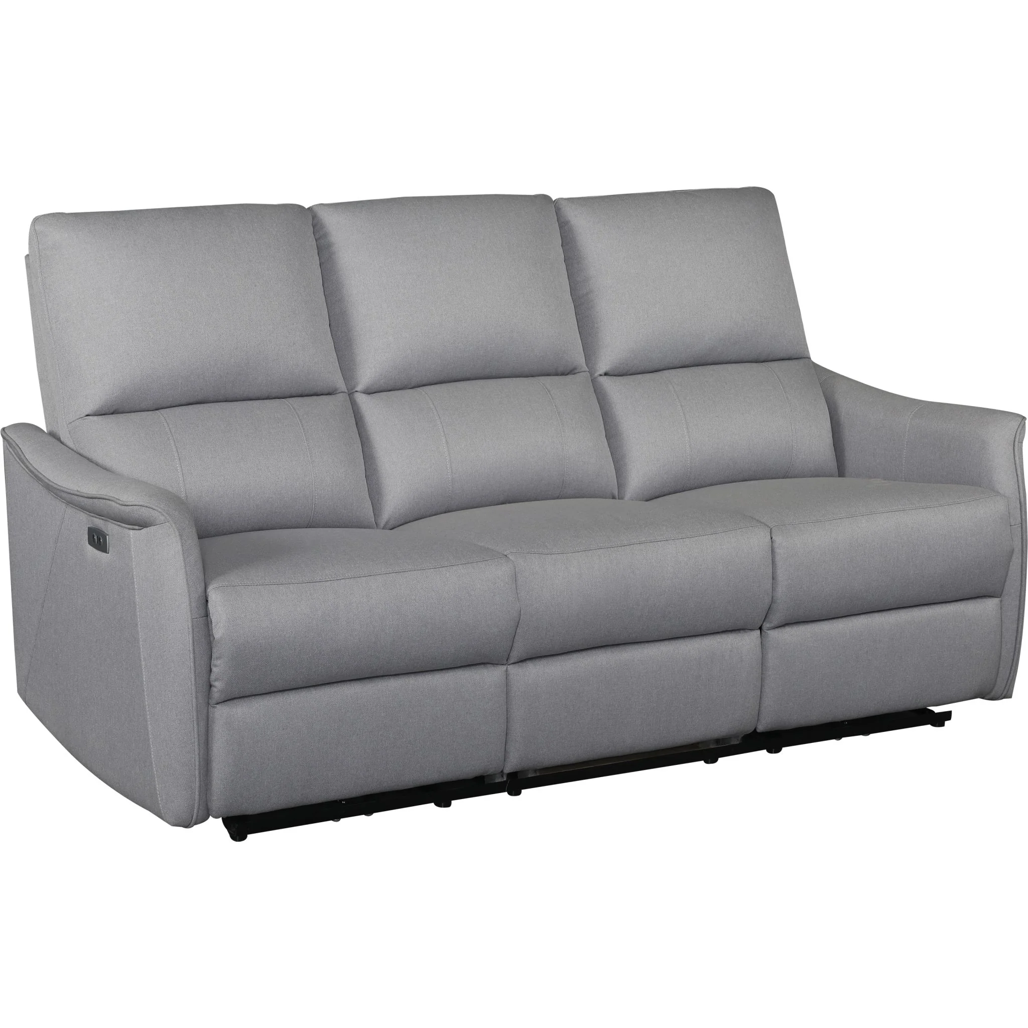 Odelya Power Reclining Sofa - Dell Silver - Image 2