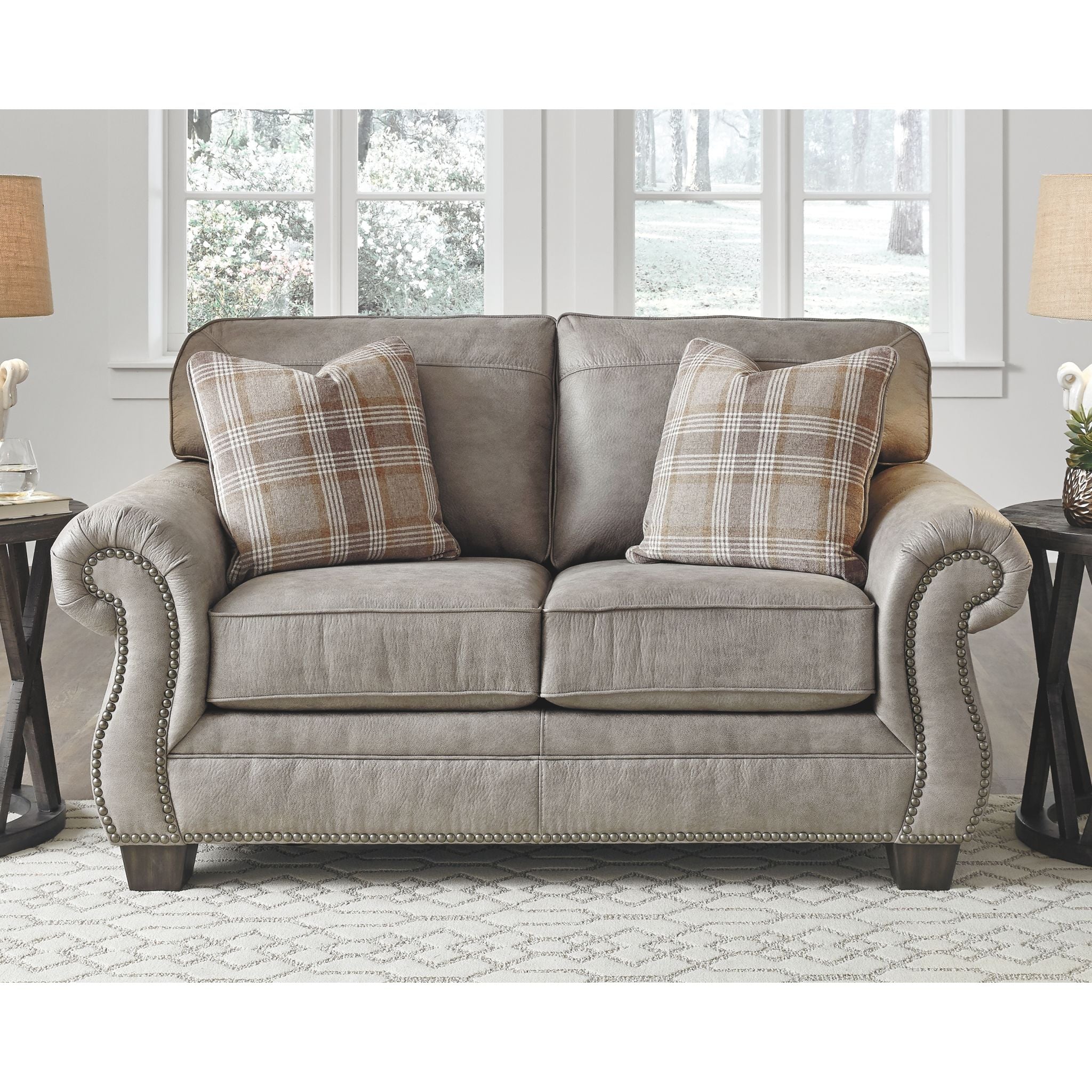 Olsberg Loveseat - Steel - Image 2