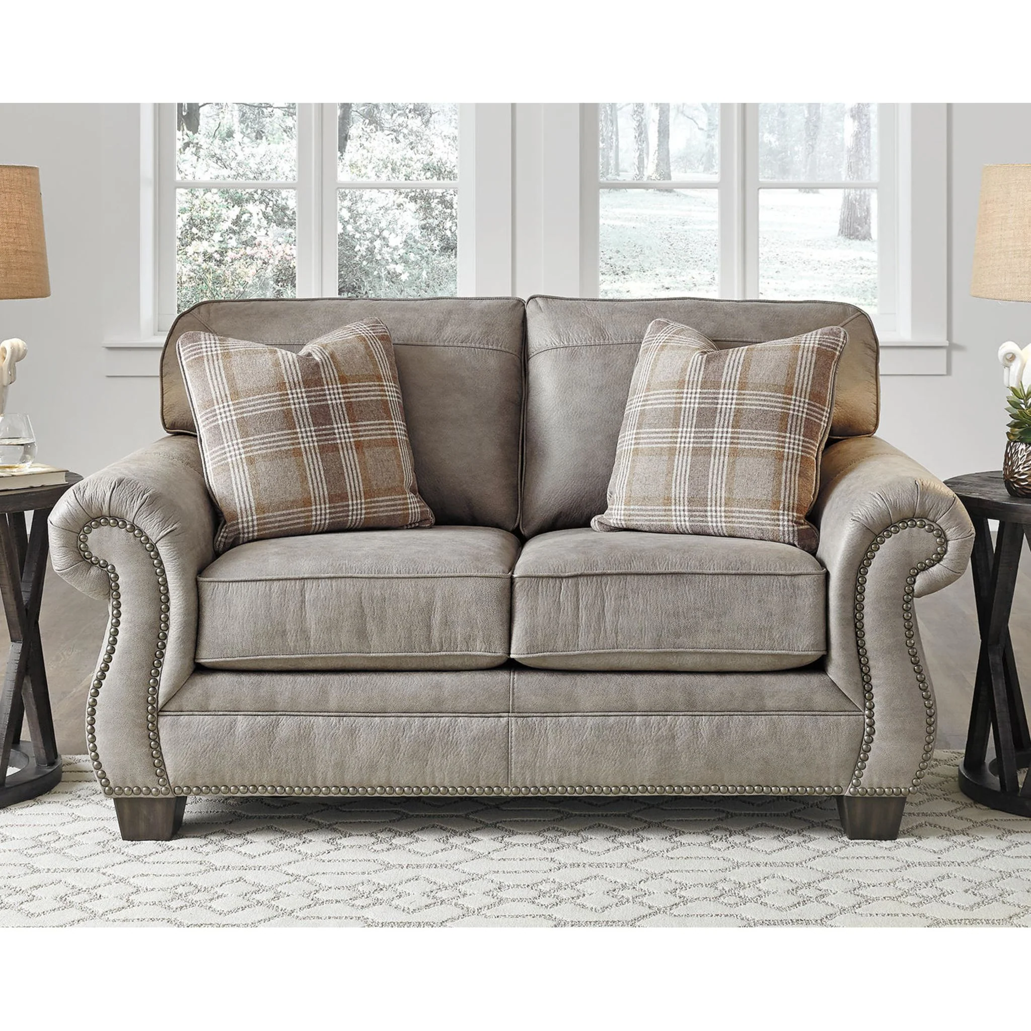Olsberg Loveseat - Steel - Image 8