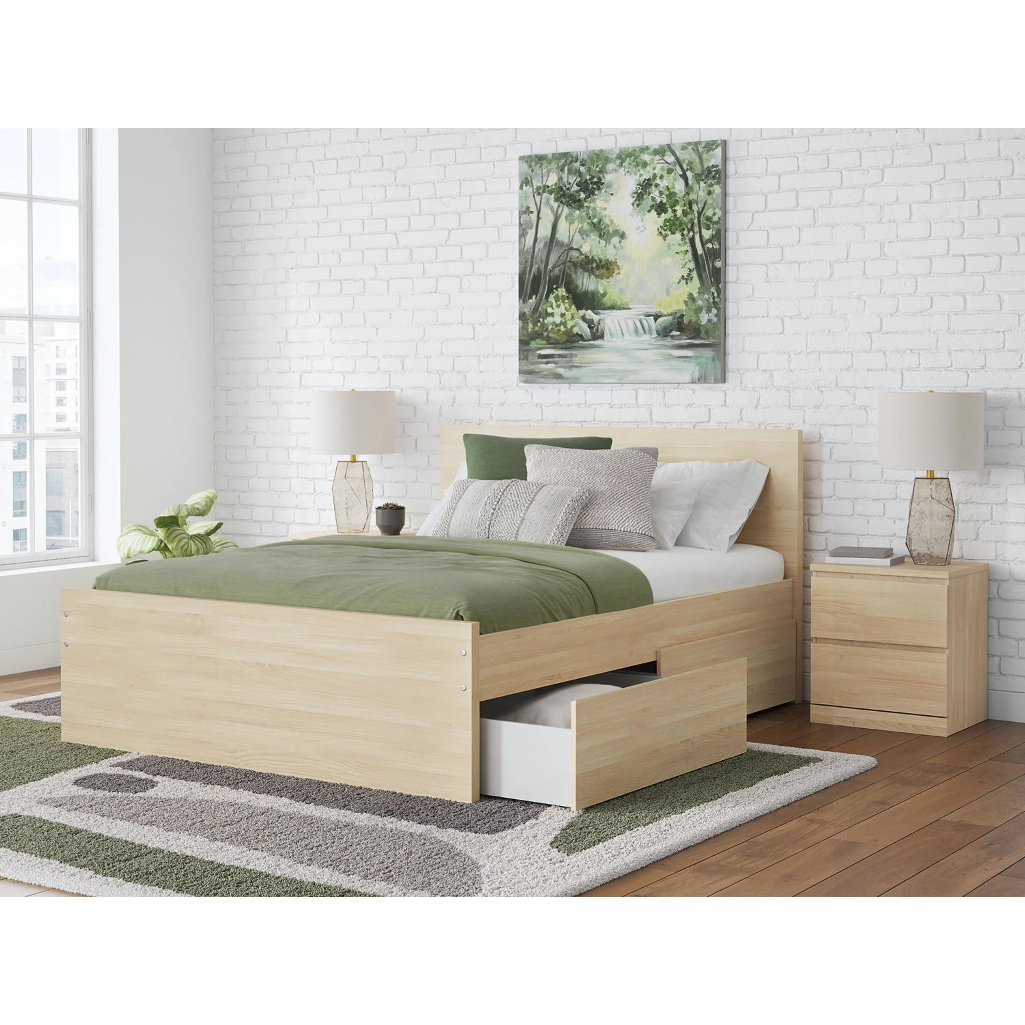 Onita Full Storage Bed - Natural - Image 2