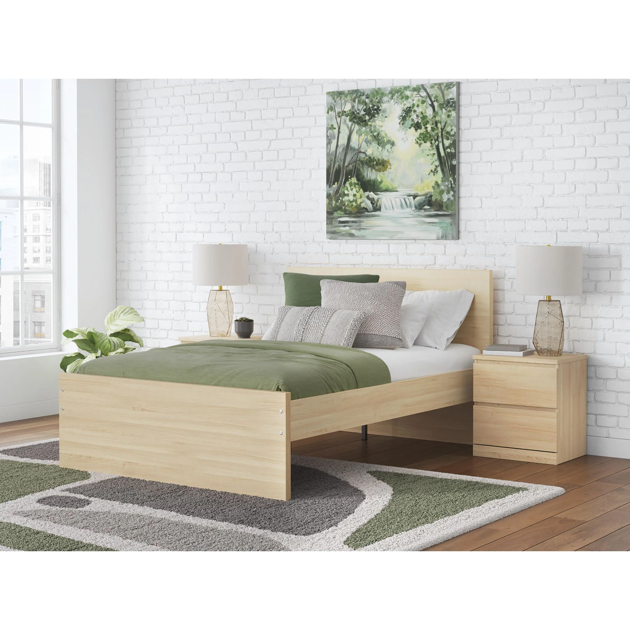 Onita King Platform Bed - Natural - Image 10