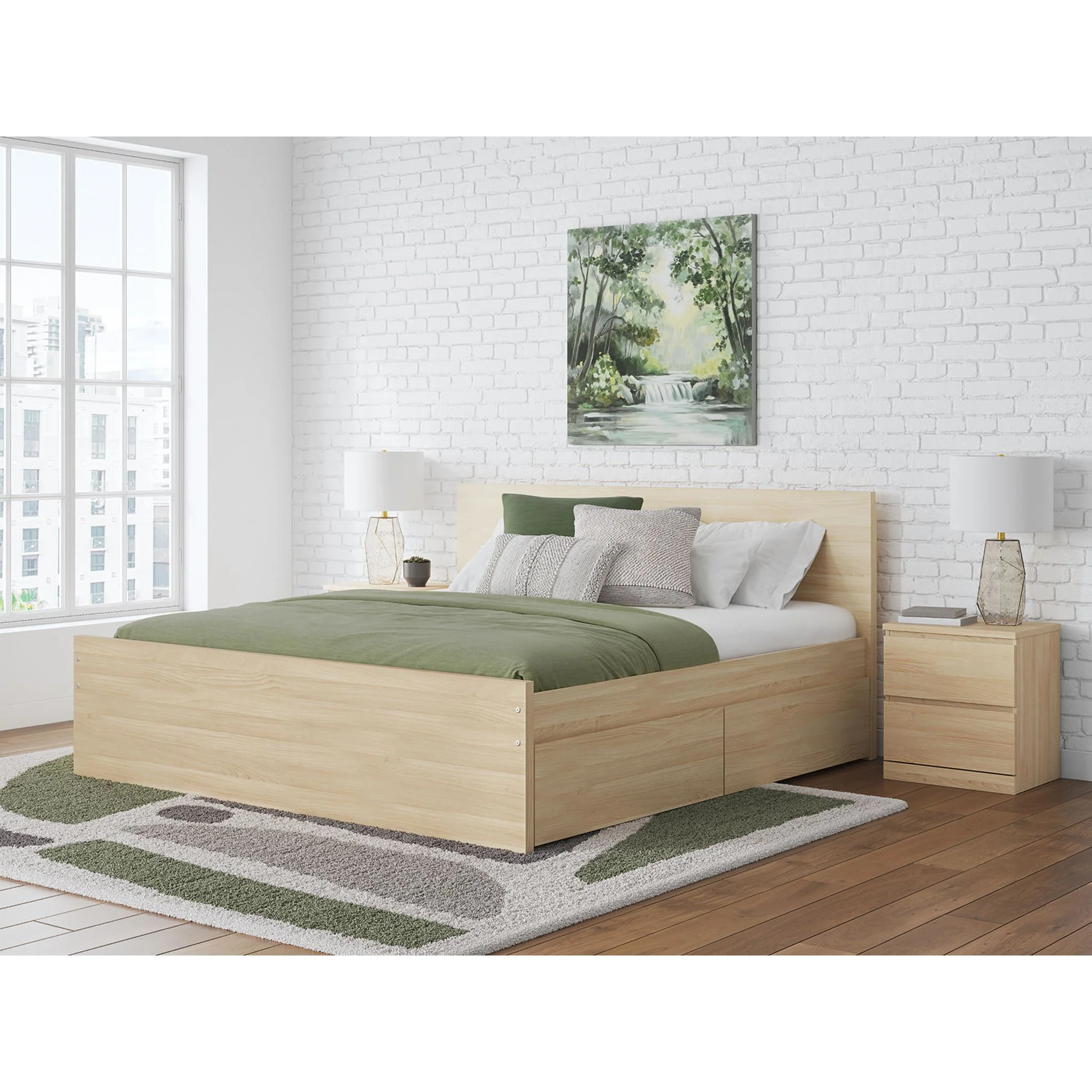 Onita King Storage Bed - Natural - Image 13