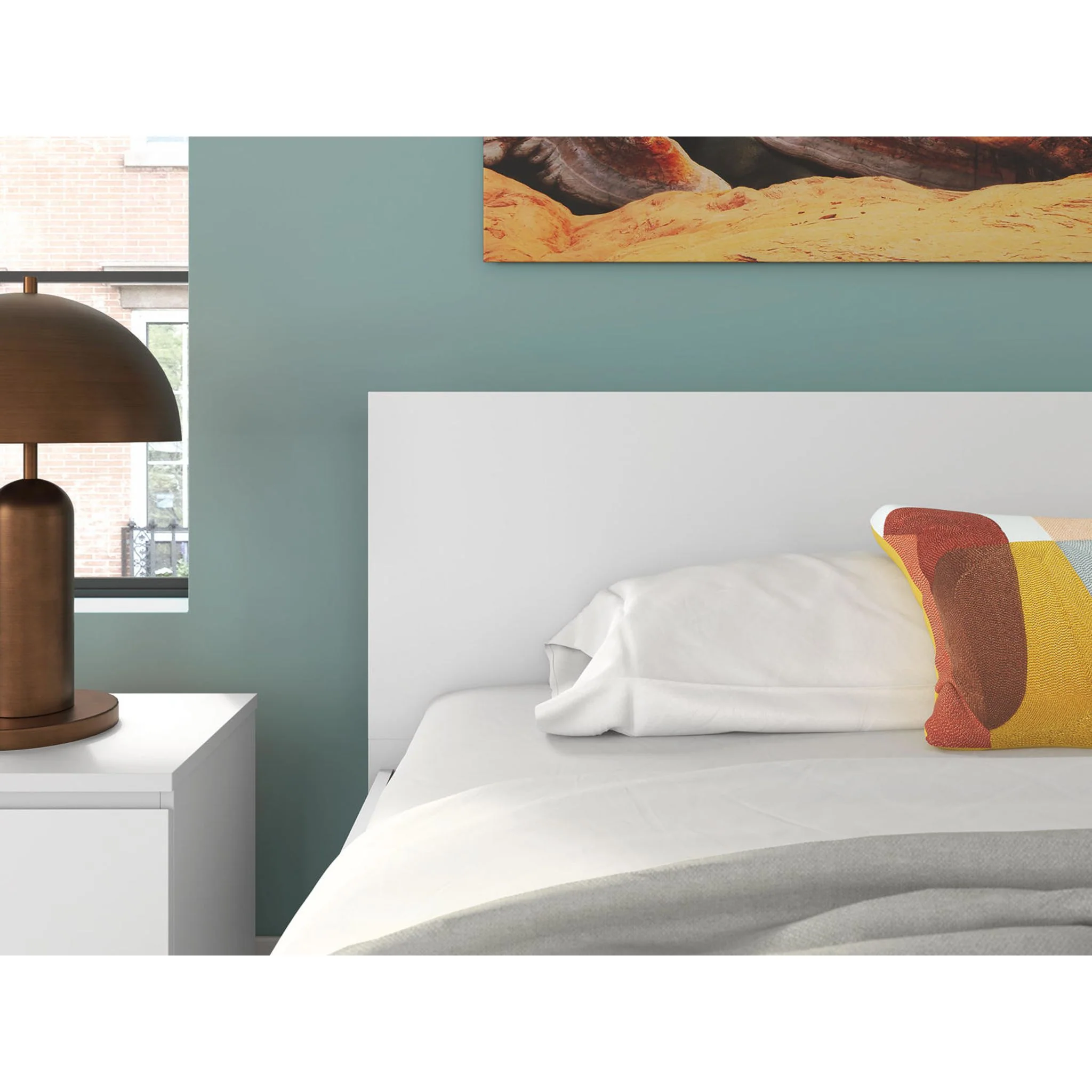 Onita King Storage Bed - White - Image 7