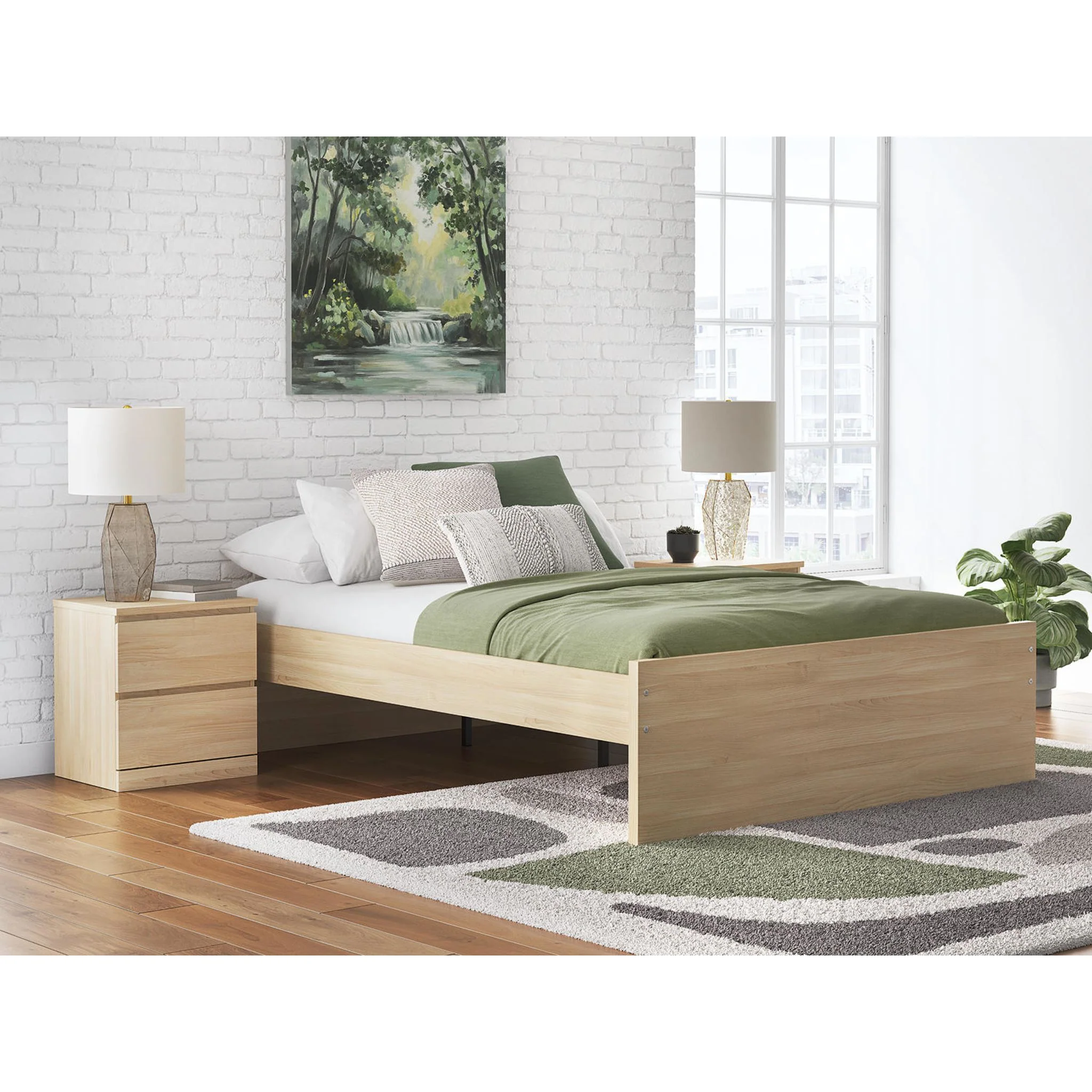 Onita Queen Platform Bed - Natural - Image 2
