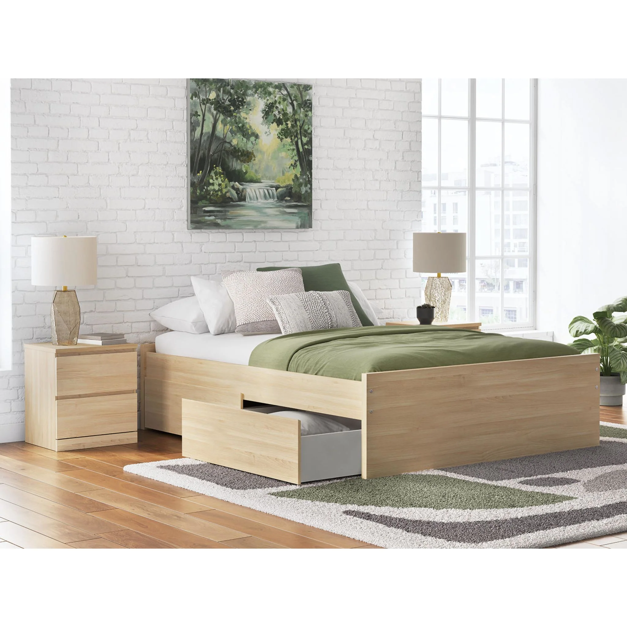 Onita Queen Storage Bed - Natural - Image 13