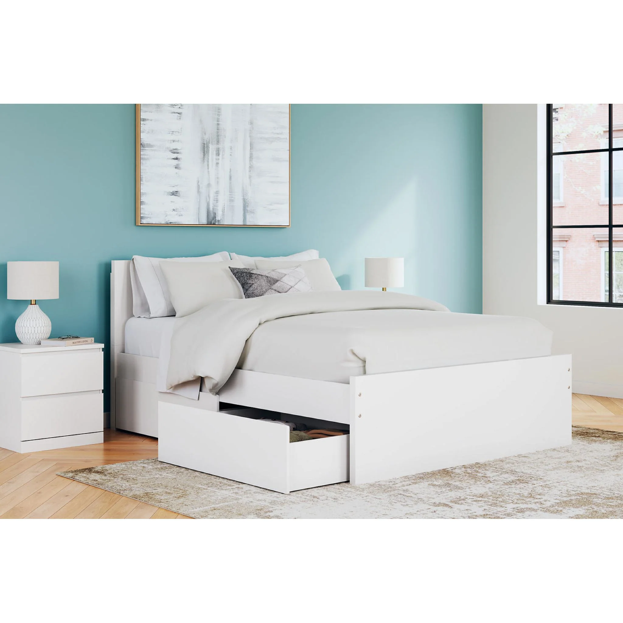 Onita Queen Storage Bed - White - Image 11