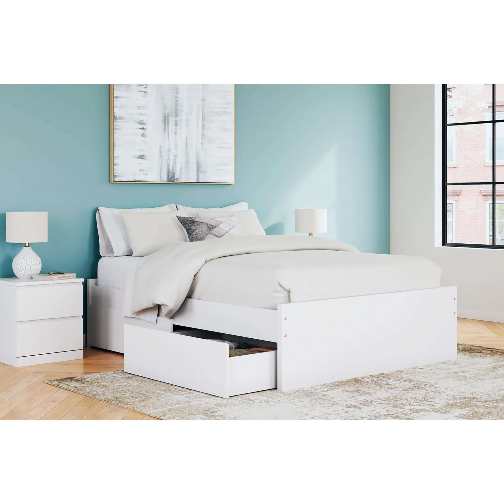Onita Queen Storage Bed - White - Image 7