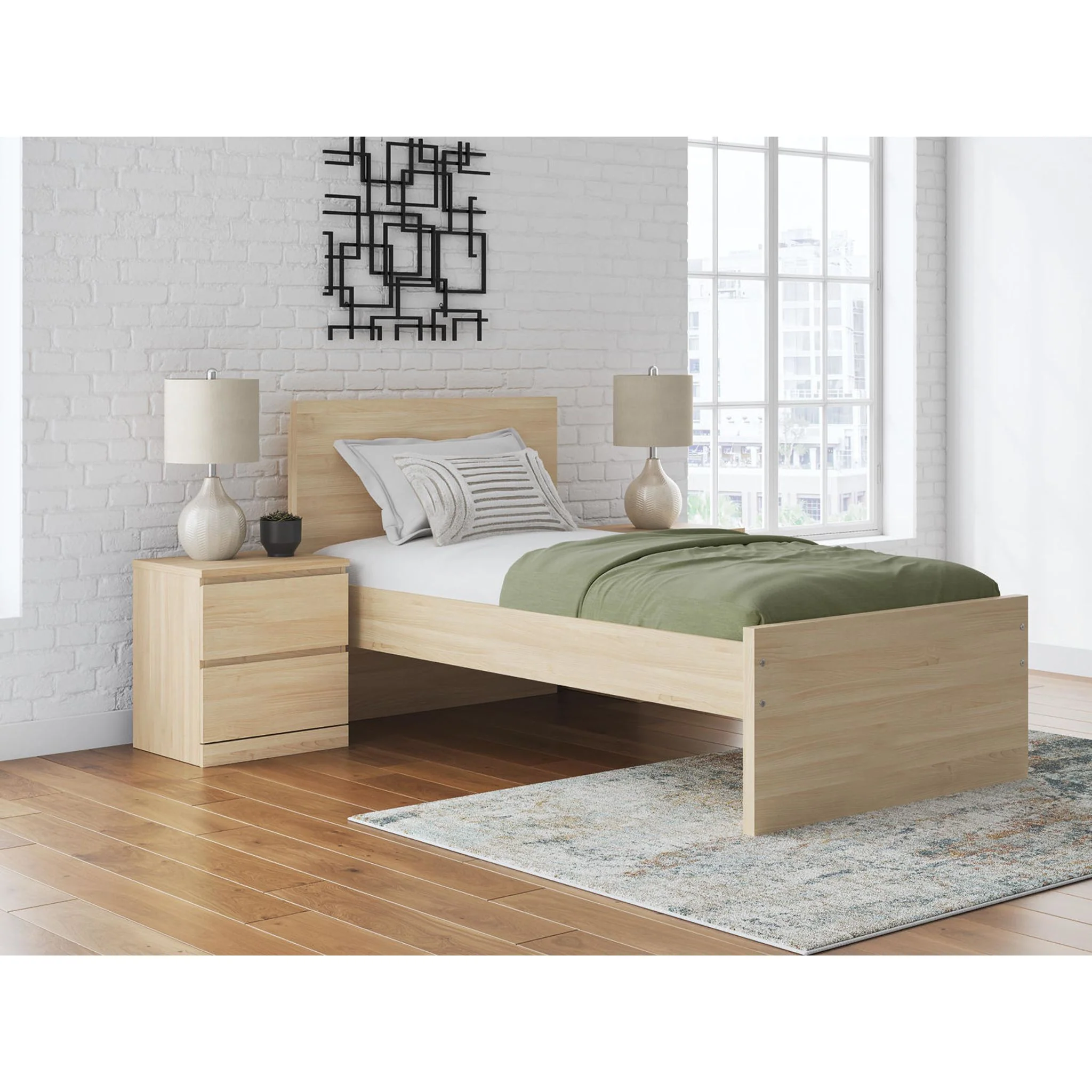 Onita Twin Platform Bed - Natural - Image 12