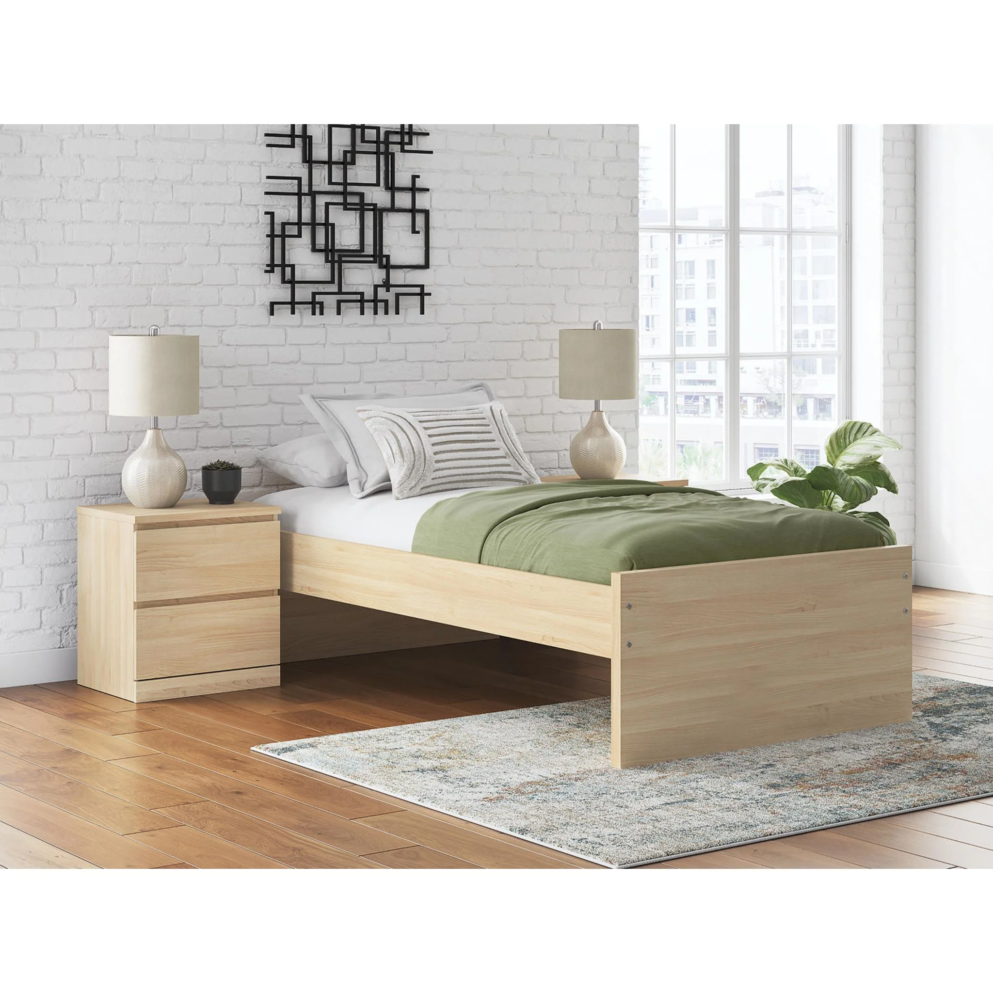 Onita Twin Platform Bed - Natural - Image 12