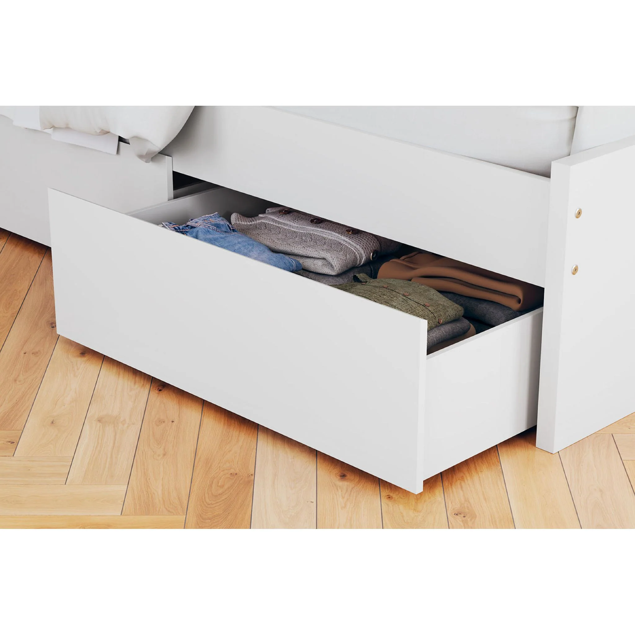 Onita Twin Storage Bed - White - Image 10
