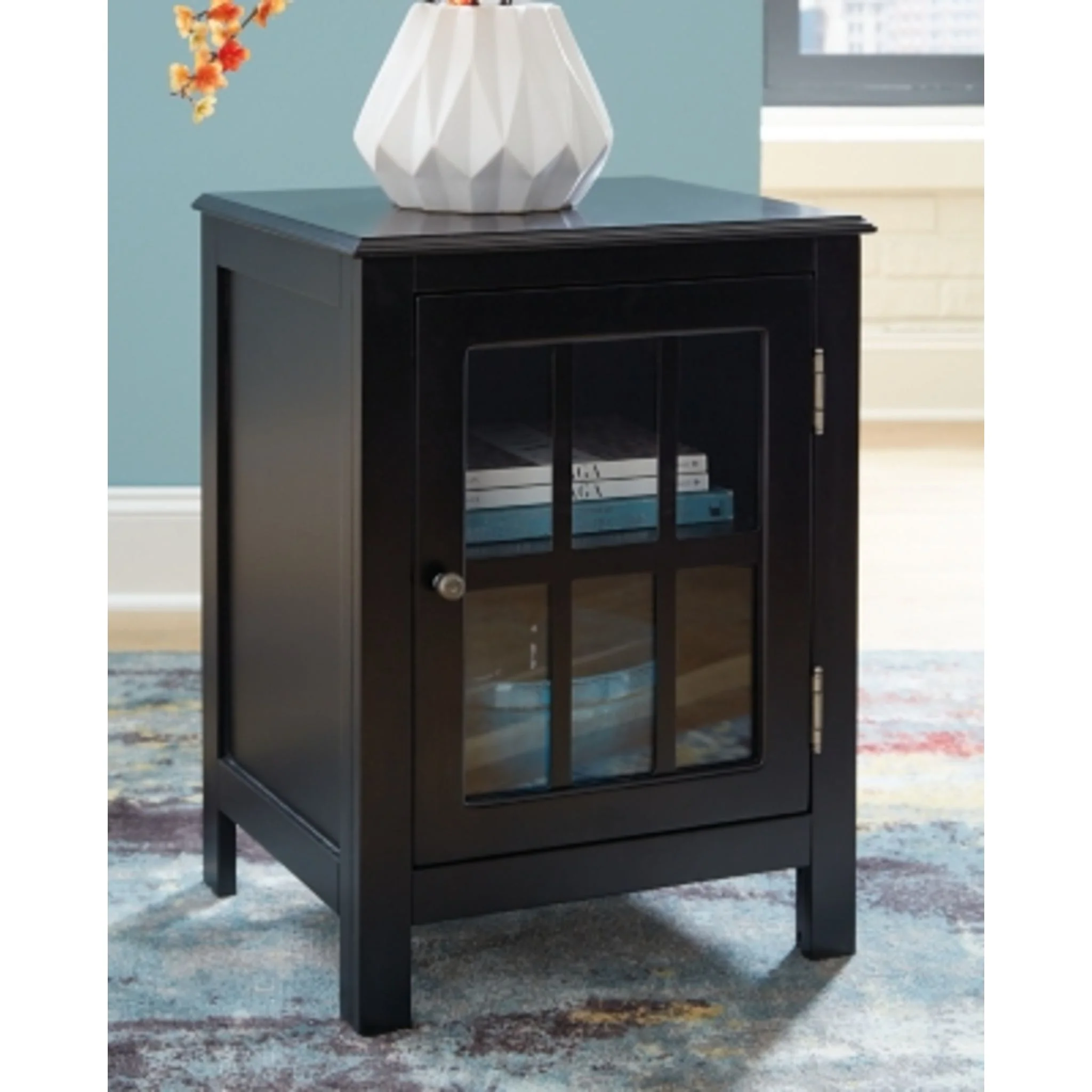 Opelton Accent Cabinet - Black - Image 2