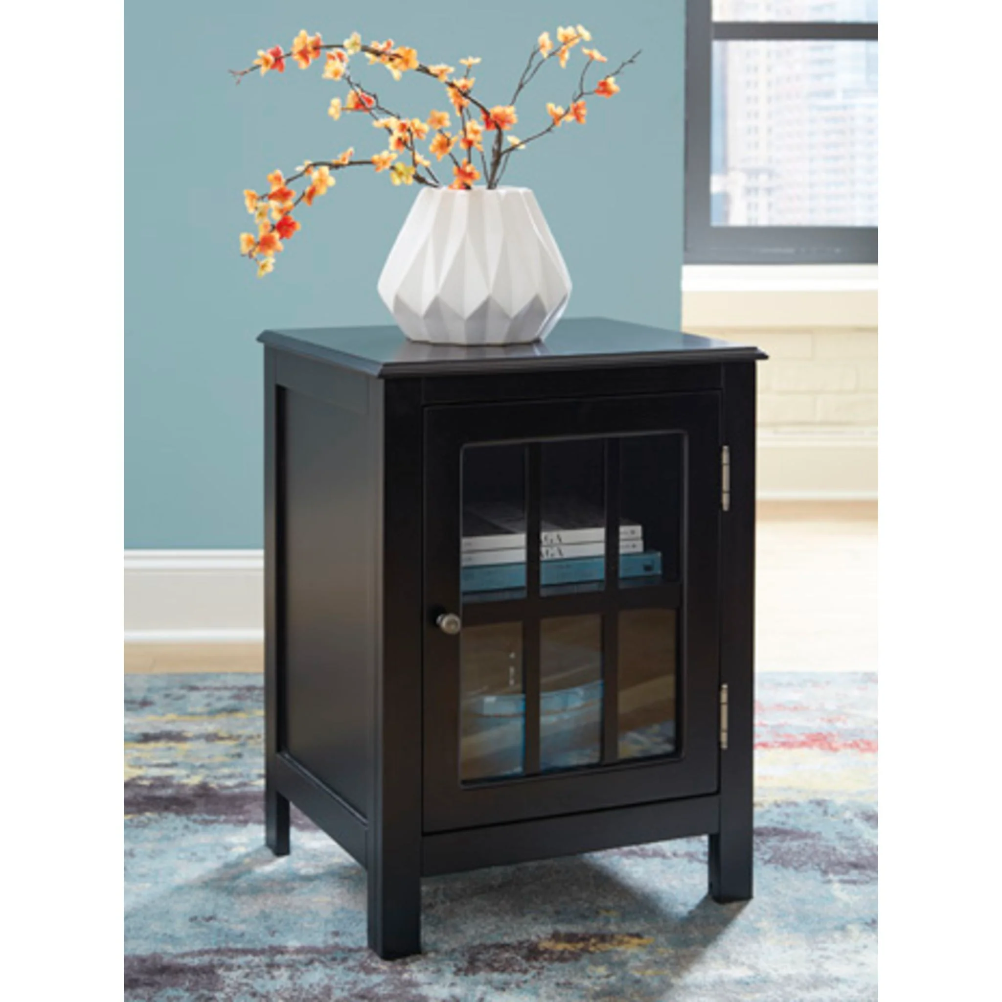 Opelton Accent Cabinet - Black - Image 3