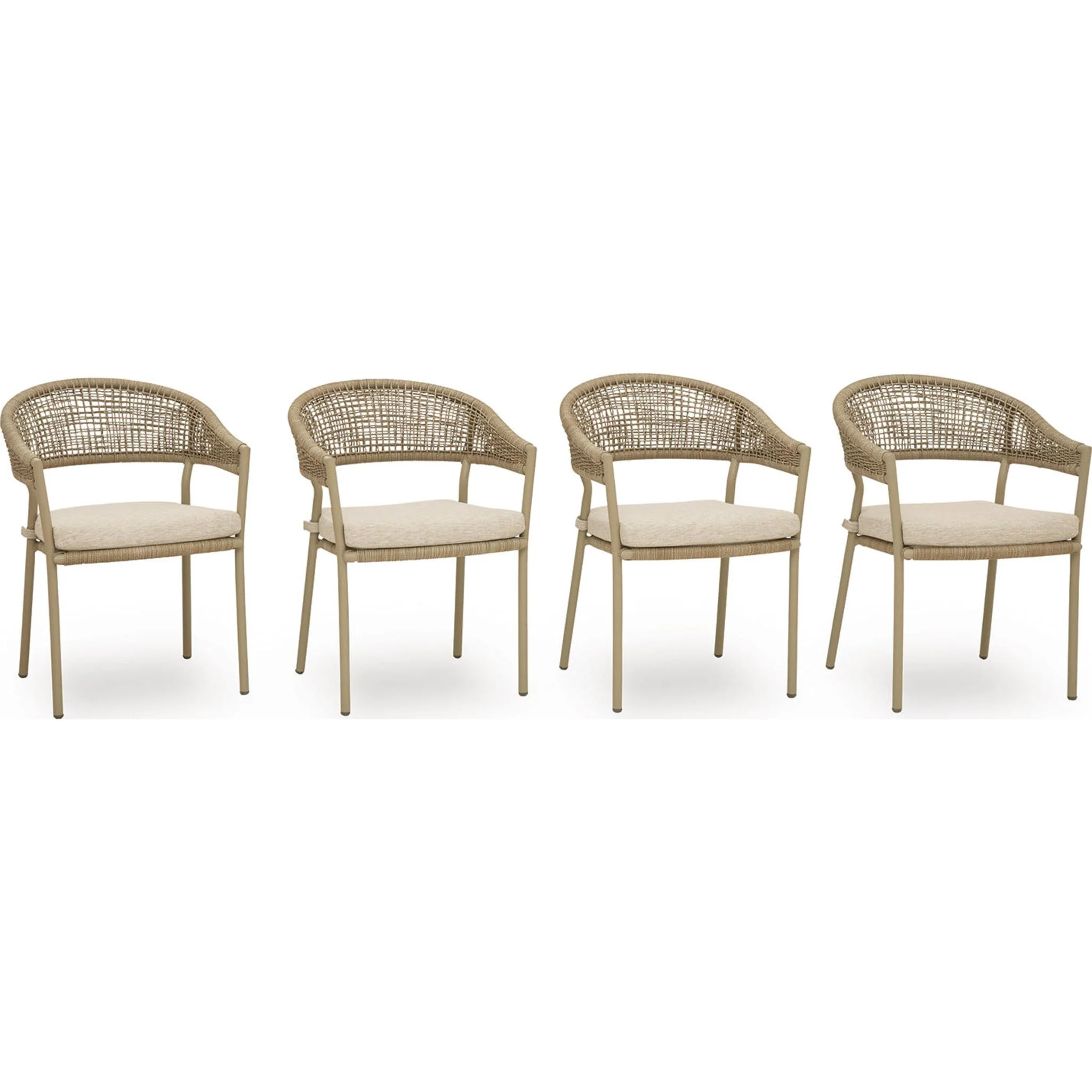 Orchard Beach Outdoor Dining Chair (set of 4) - Beige