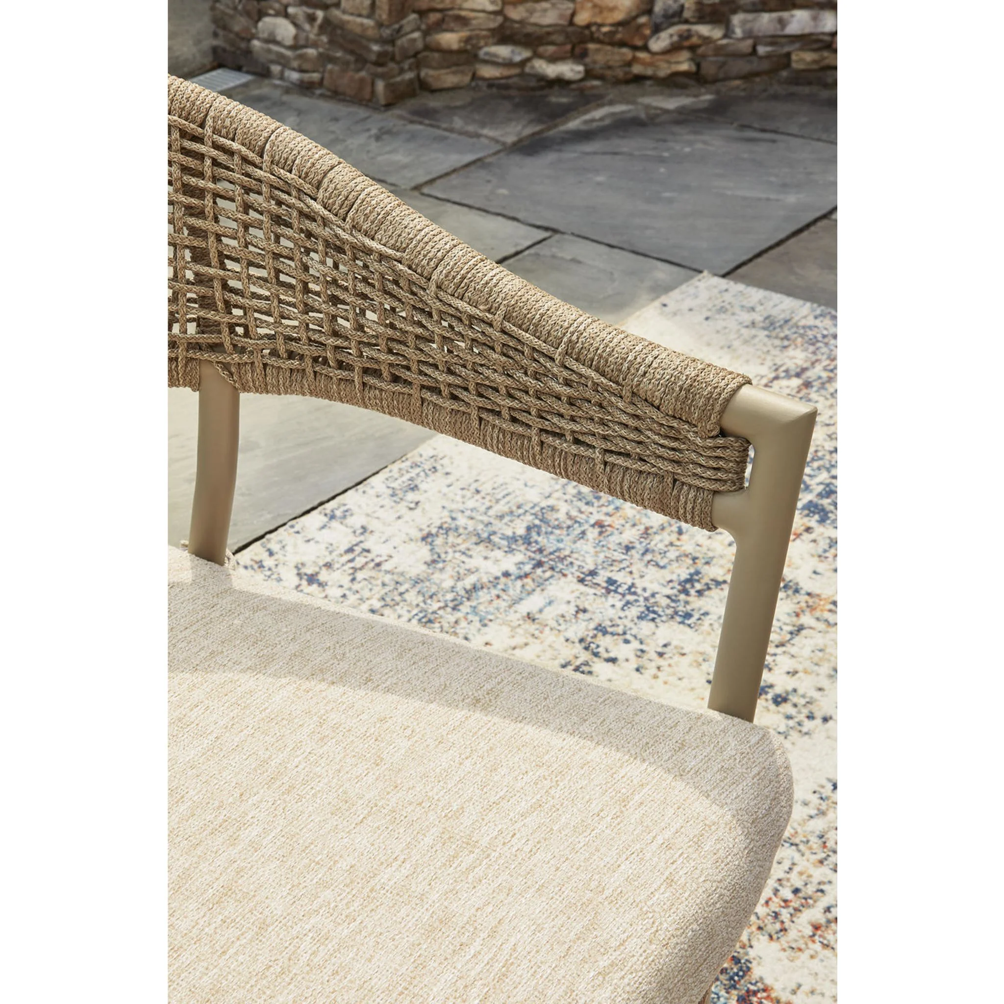 Orchard Beach Outdoor Dining Chair (set of 4) - Beige - Image 5