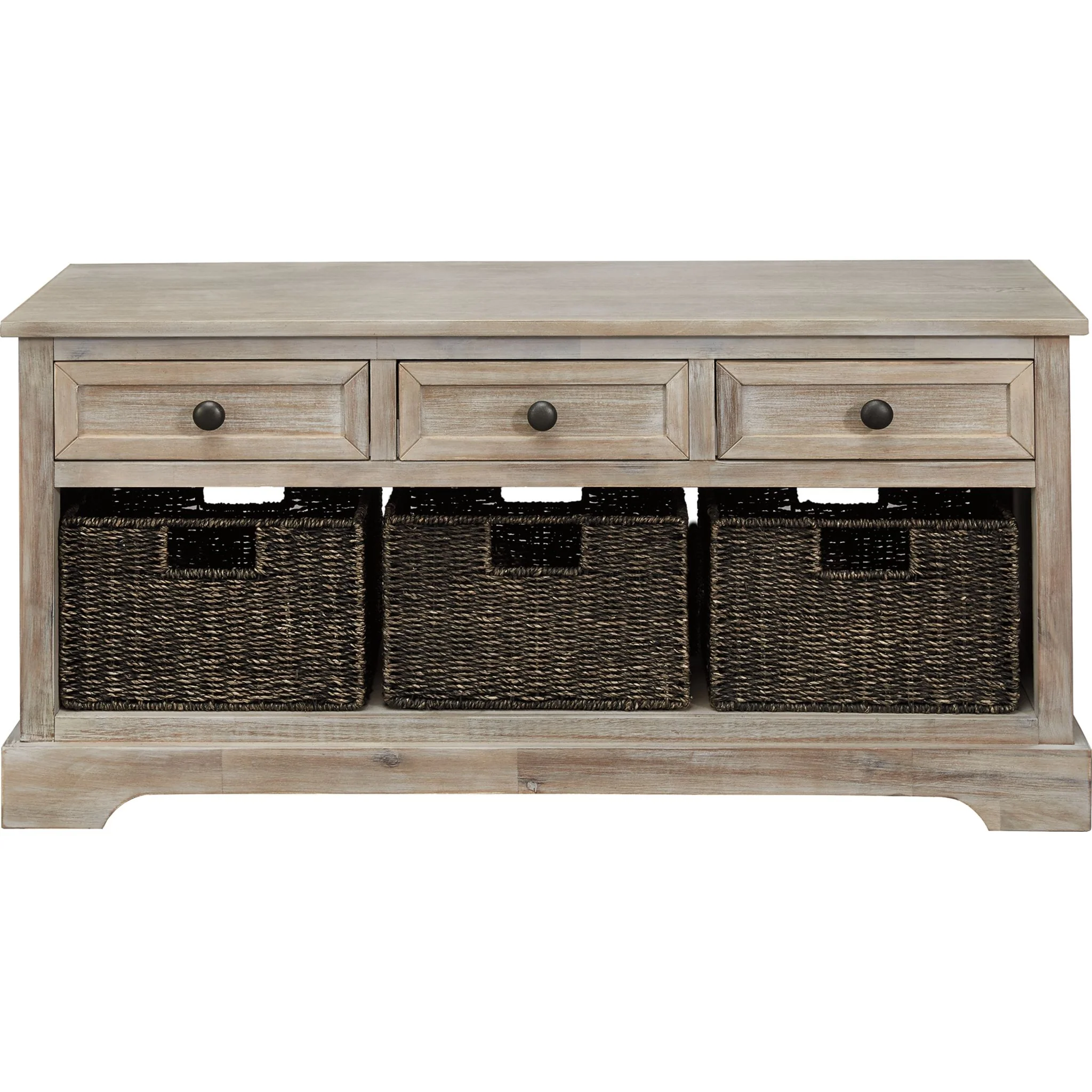 Oslember Storage Bench - Light Brown - Image 6