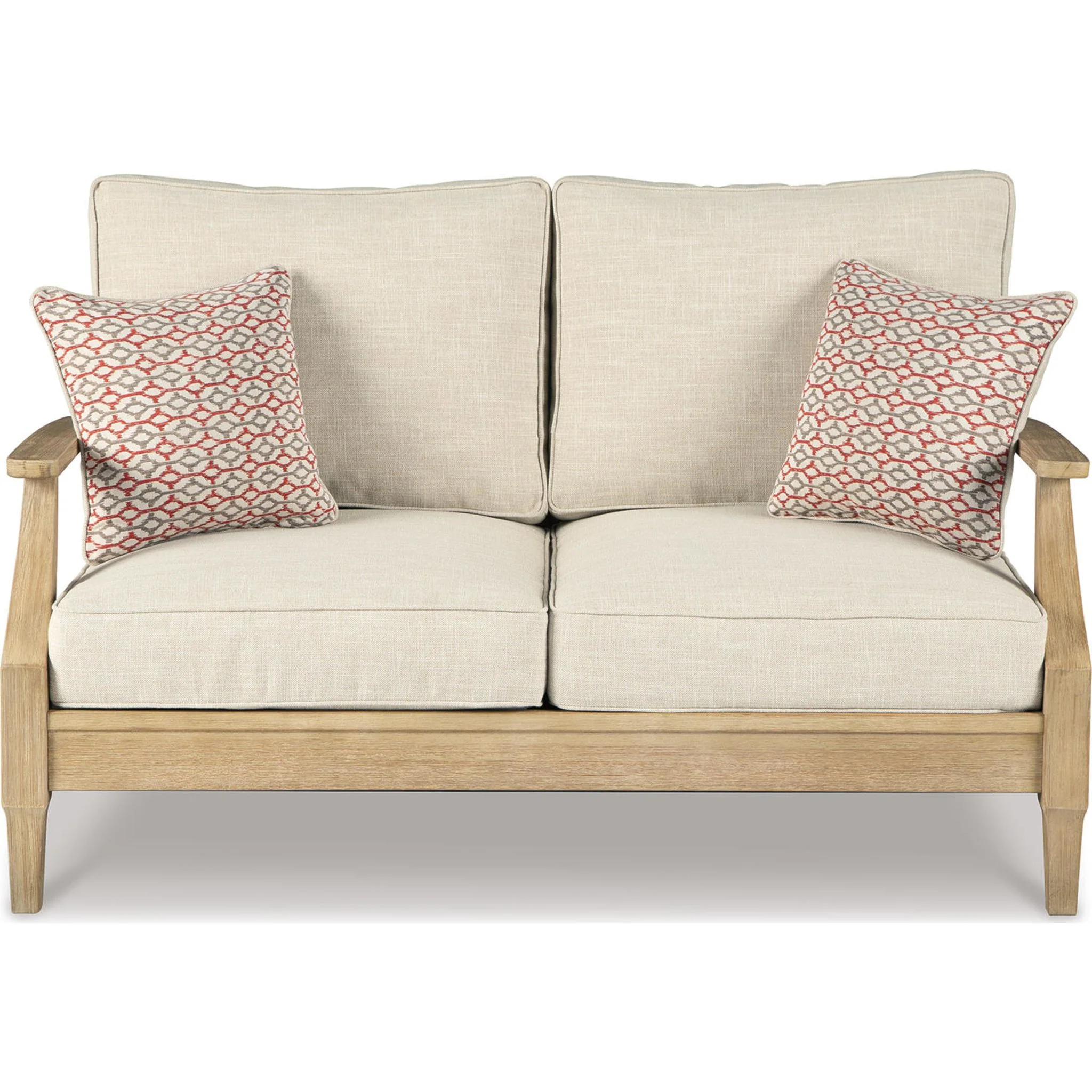 Clare View Outdoor Loveseat with Cushion - Beige