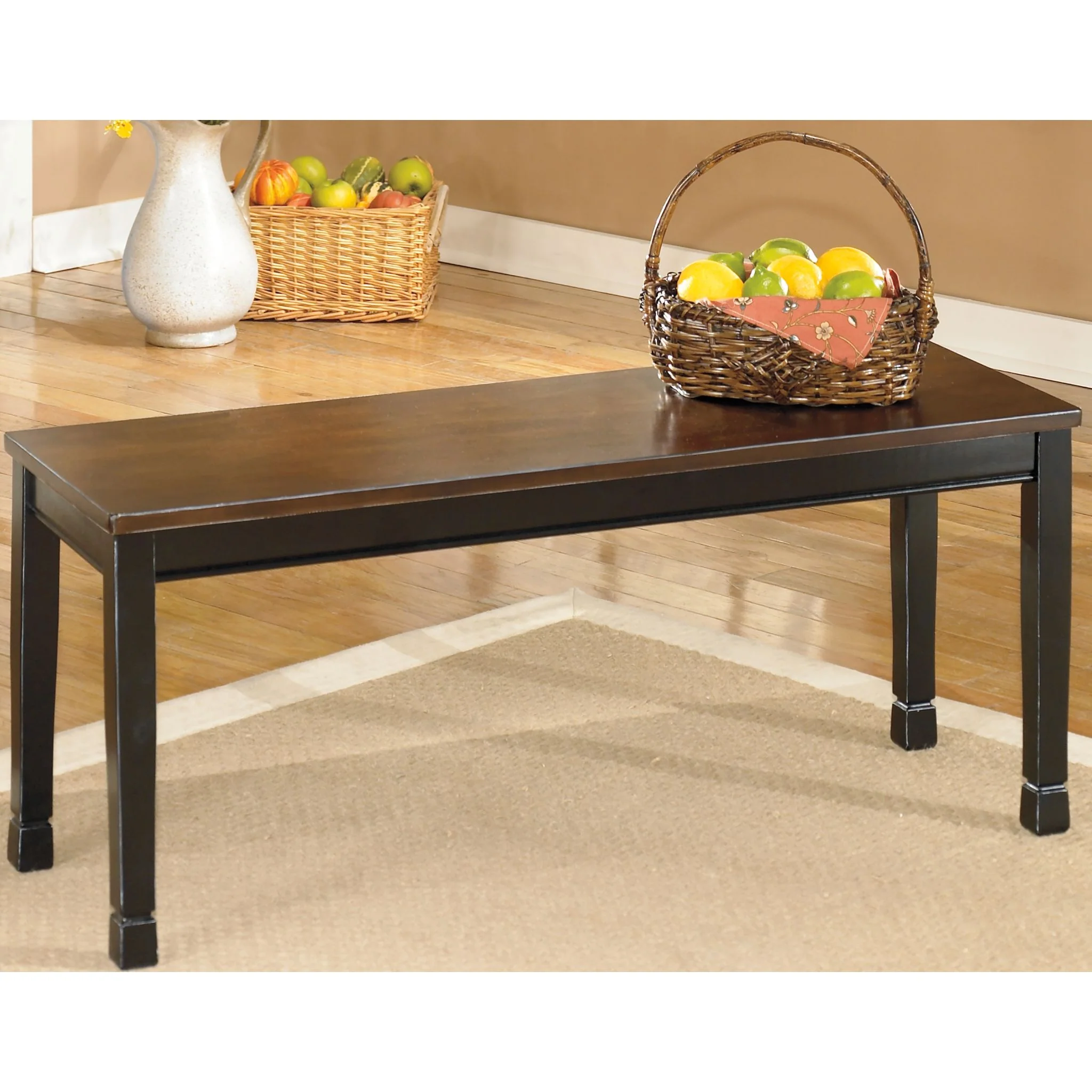 Owingsville Dining Bench - Black/Brown - (D580-00) - Image 2
