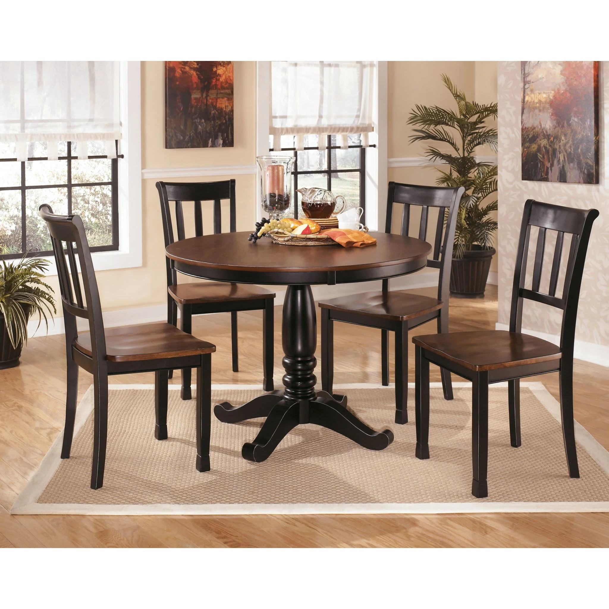 Owingsville Dining Chair - Black/Brown - (D580-02) - Image 11