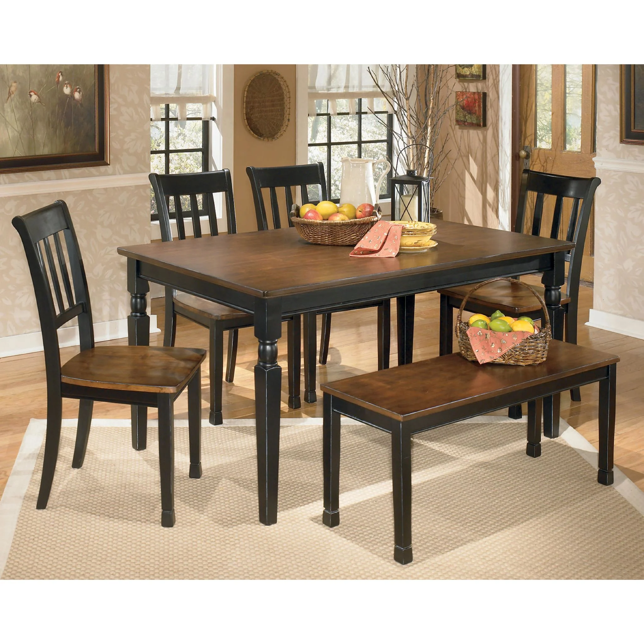 Owingsville Dining Chair - Black/Brown - (D580-02) - Image 23