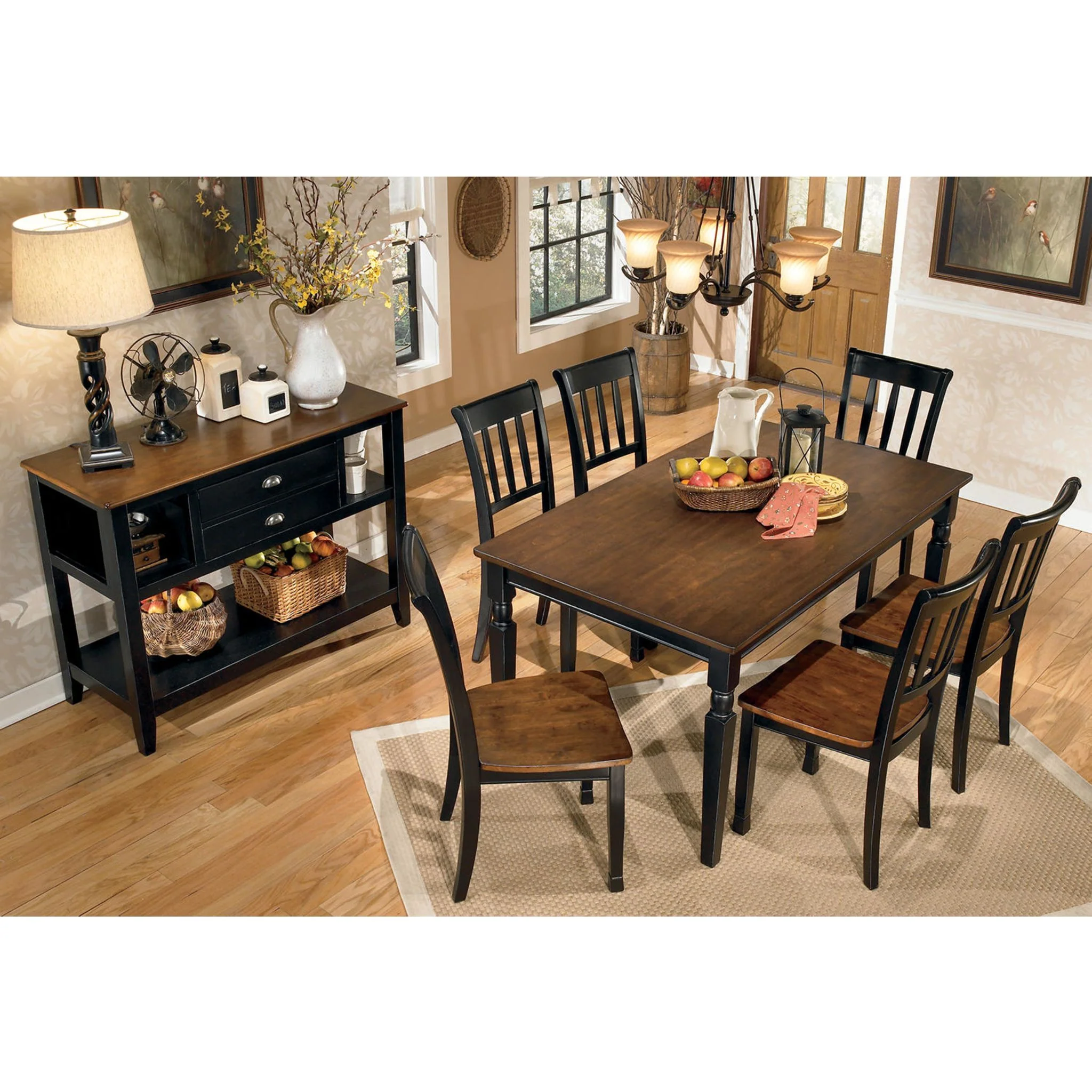 Owingsville Dining Chair - Black/Brown - (D580-02) - Image 25