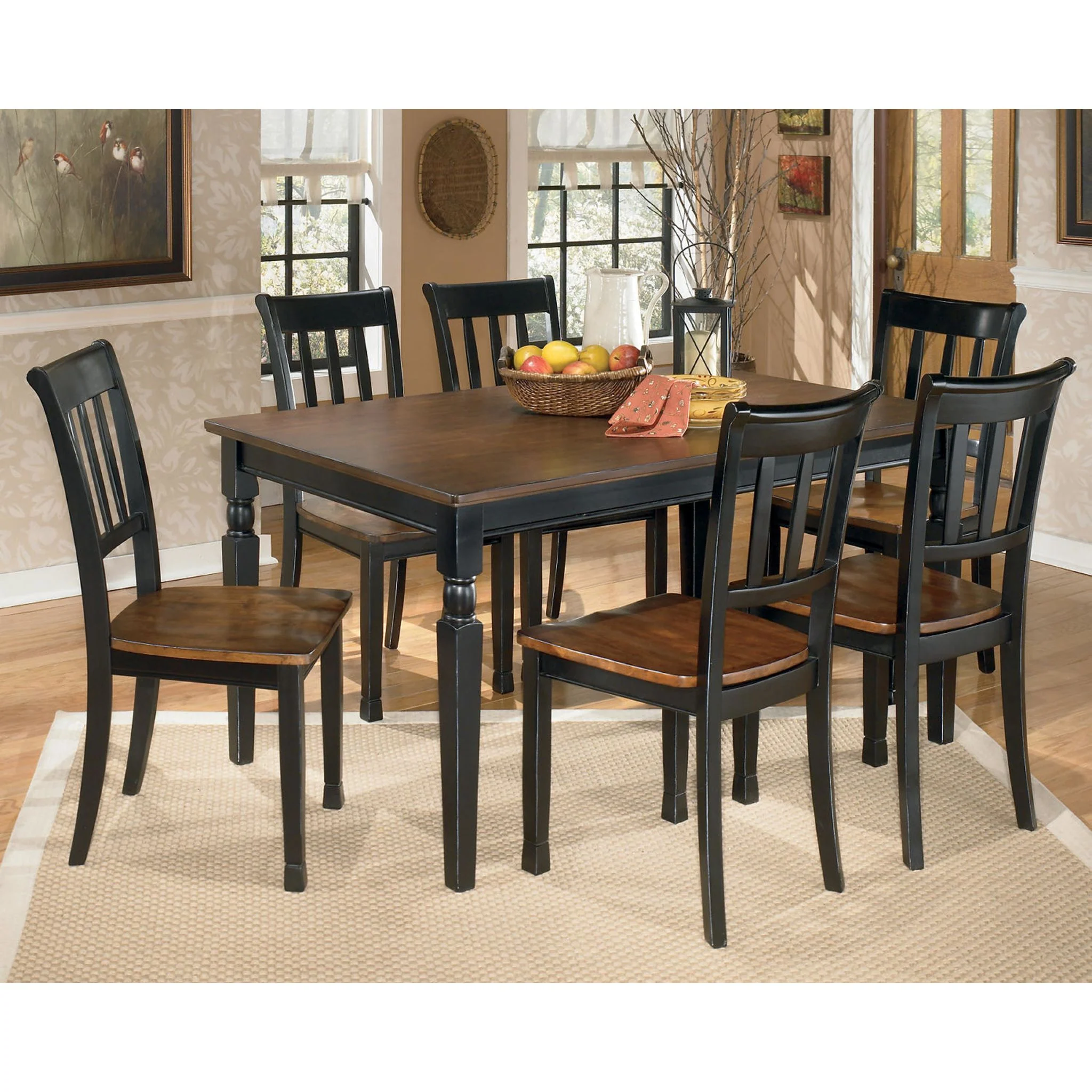 Owingsville Dining Table - Black/Brown - (D580-25) - Image 21