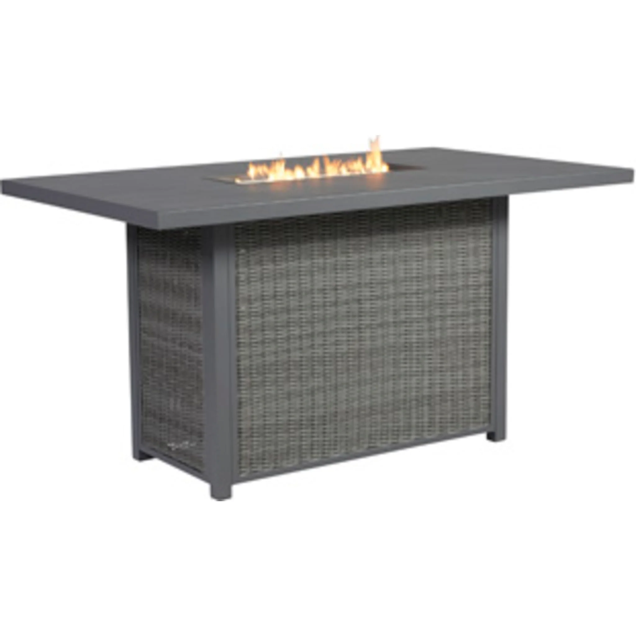 Palazzo Outdoor Bar Table with Fire Pit - Gray - Image 8