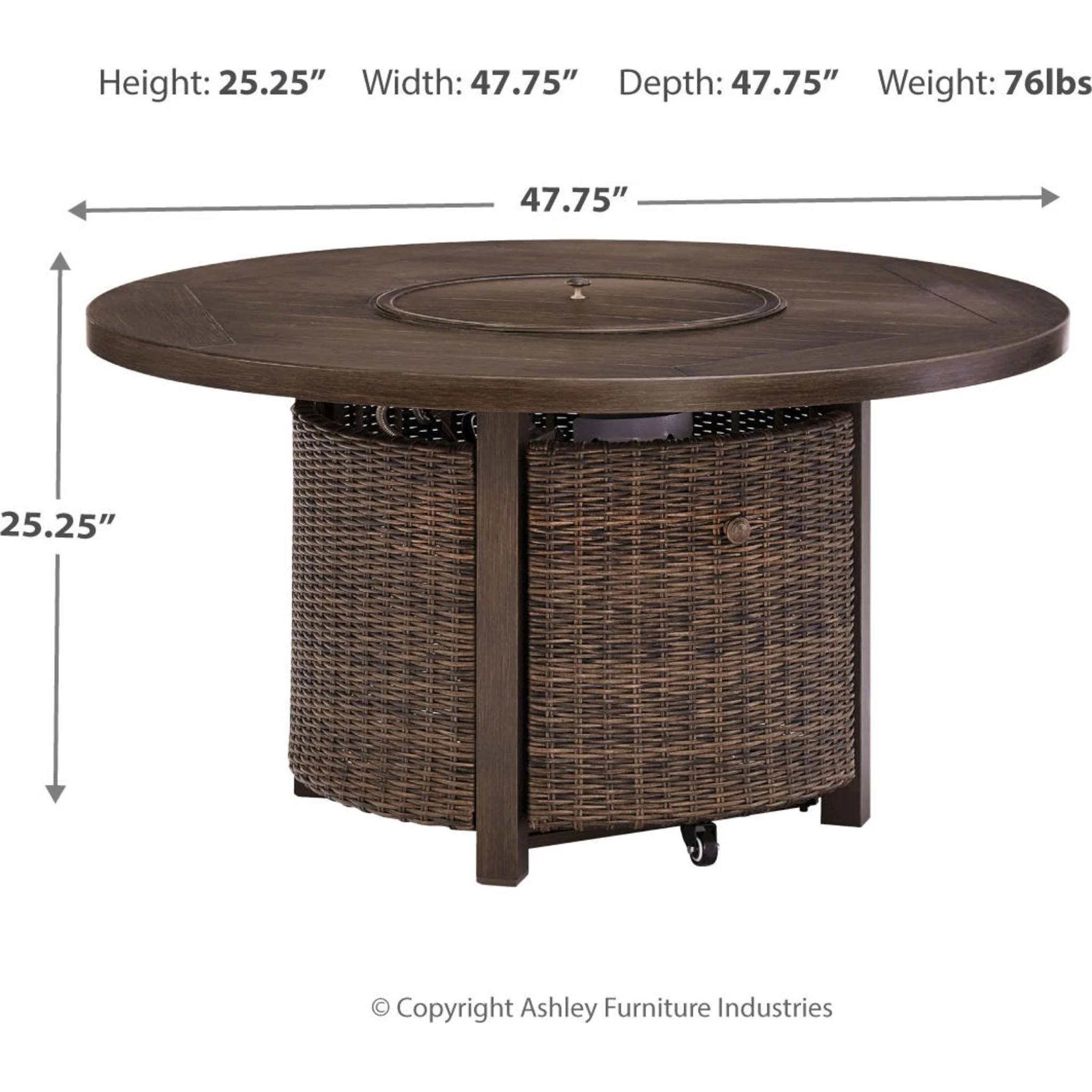 Paradise Trail 3 Piece Outdoor Seating - Medium Brown - Image 6