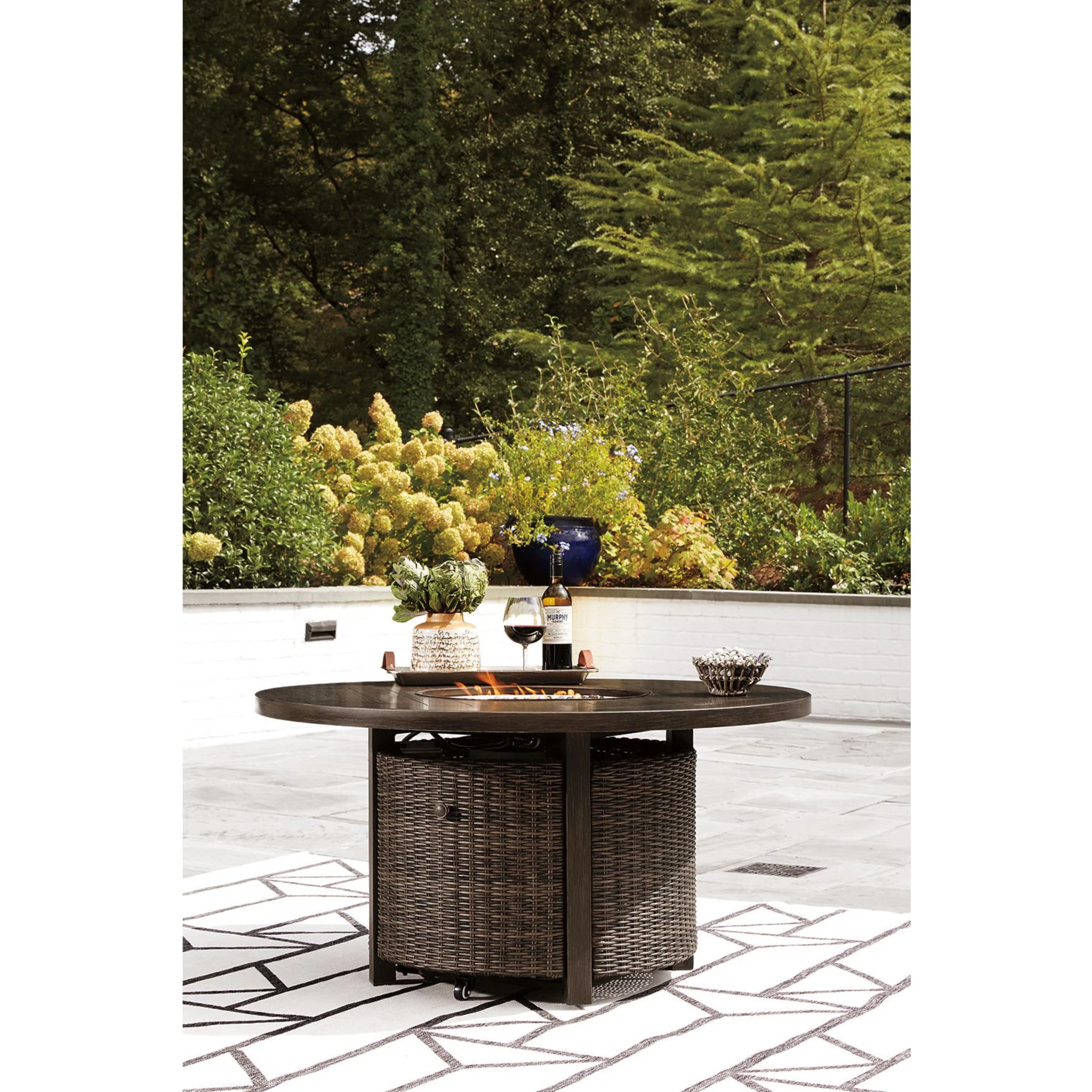 Paradise Trail 5 Piece Outdoor Seating - Medium Brown - Image 13