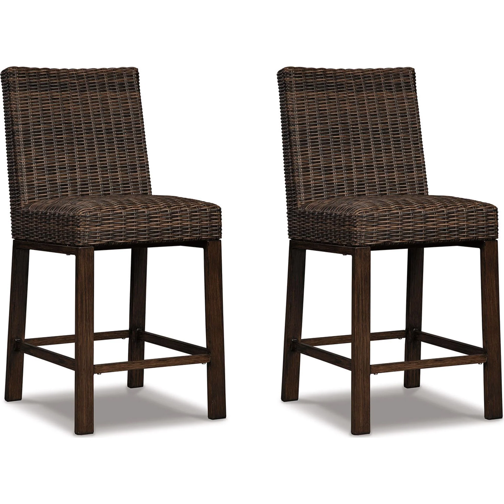 Paradise Trail Outdoor Barstool (set of 2) - Medium Brown - Image 21